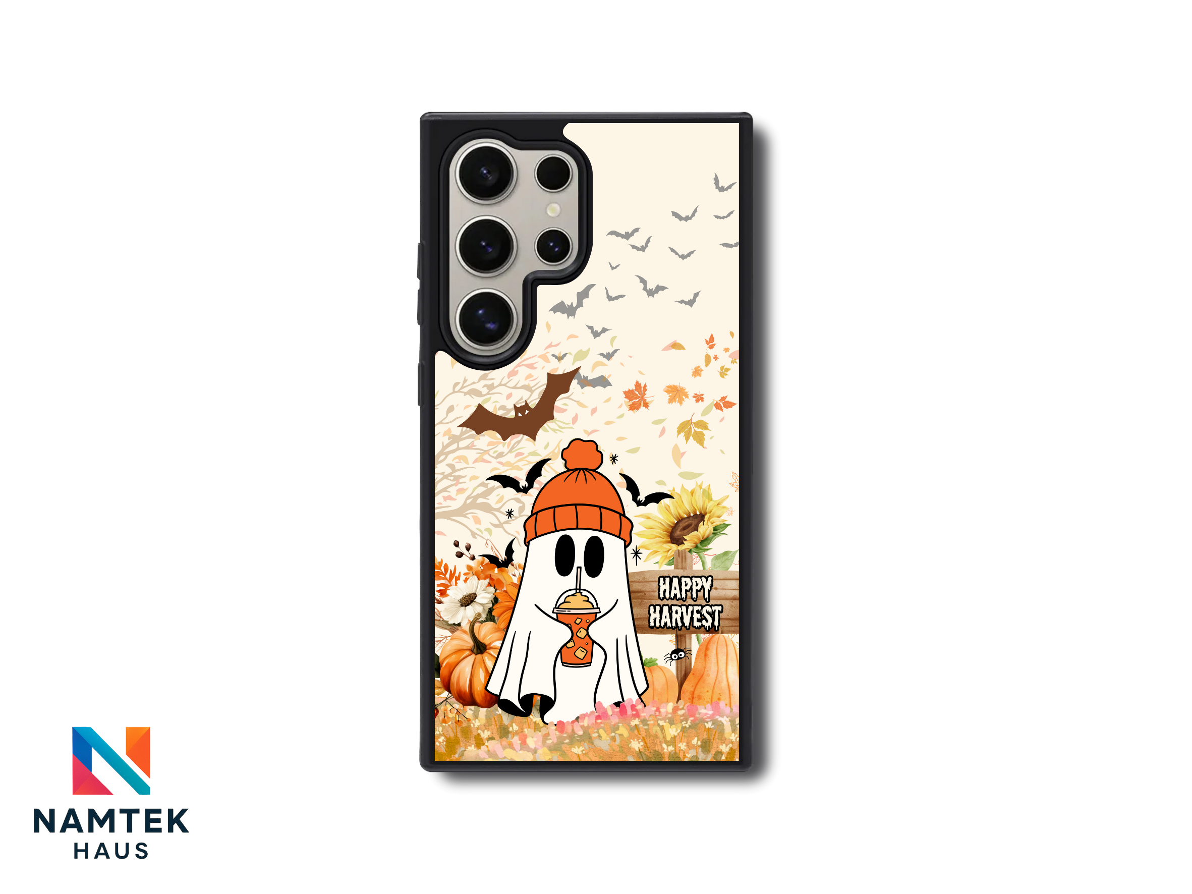 Happy Harvest Autumn Ghost Case