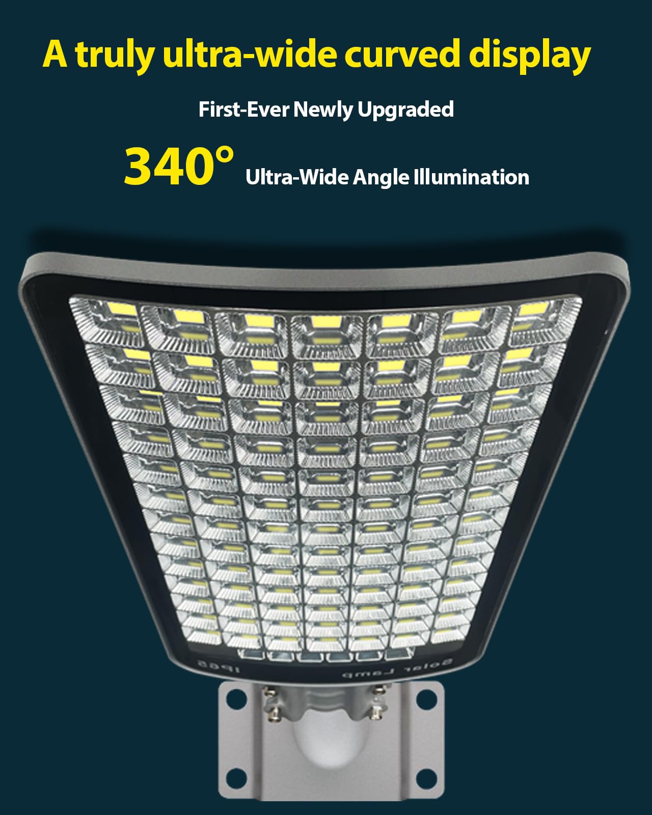 9000W Solar Street Light Aluminum Outdoor, Solar Lights Outdoor Waterproof IP65, 190,000 Lumen Solar Flood Lights with Remote