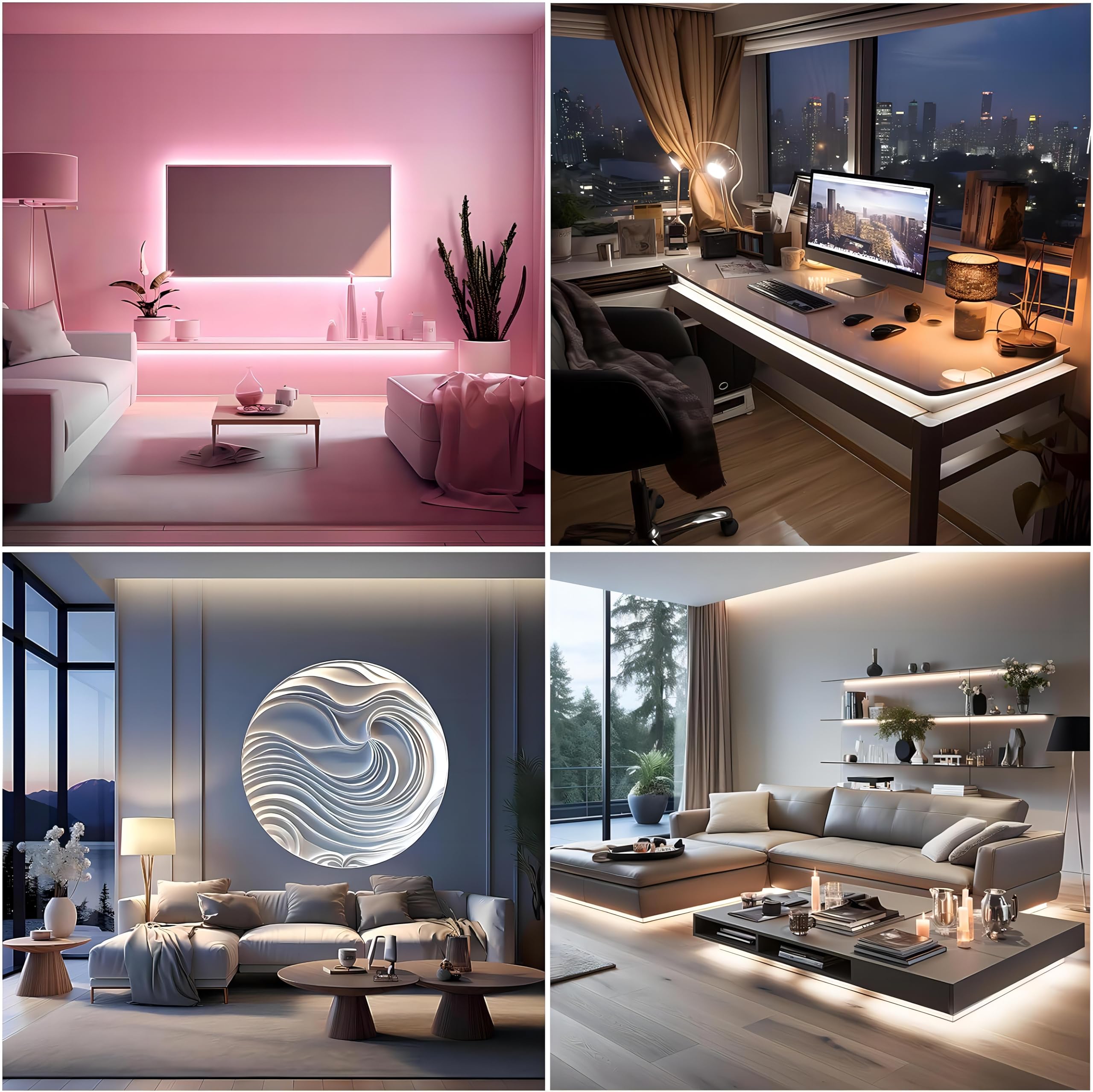 Uvtaoyuan Led Strip Lights Usb Short Light Strips, 6500K Bright White Not Dimmable 5V Cob Small Led Strip For Indoor Bedroom Kit