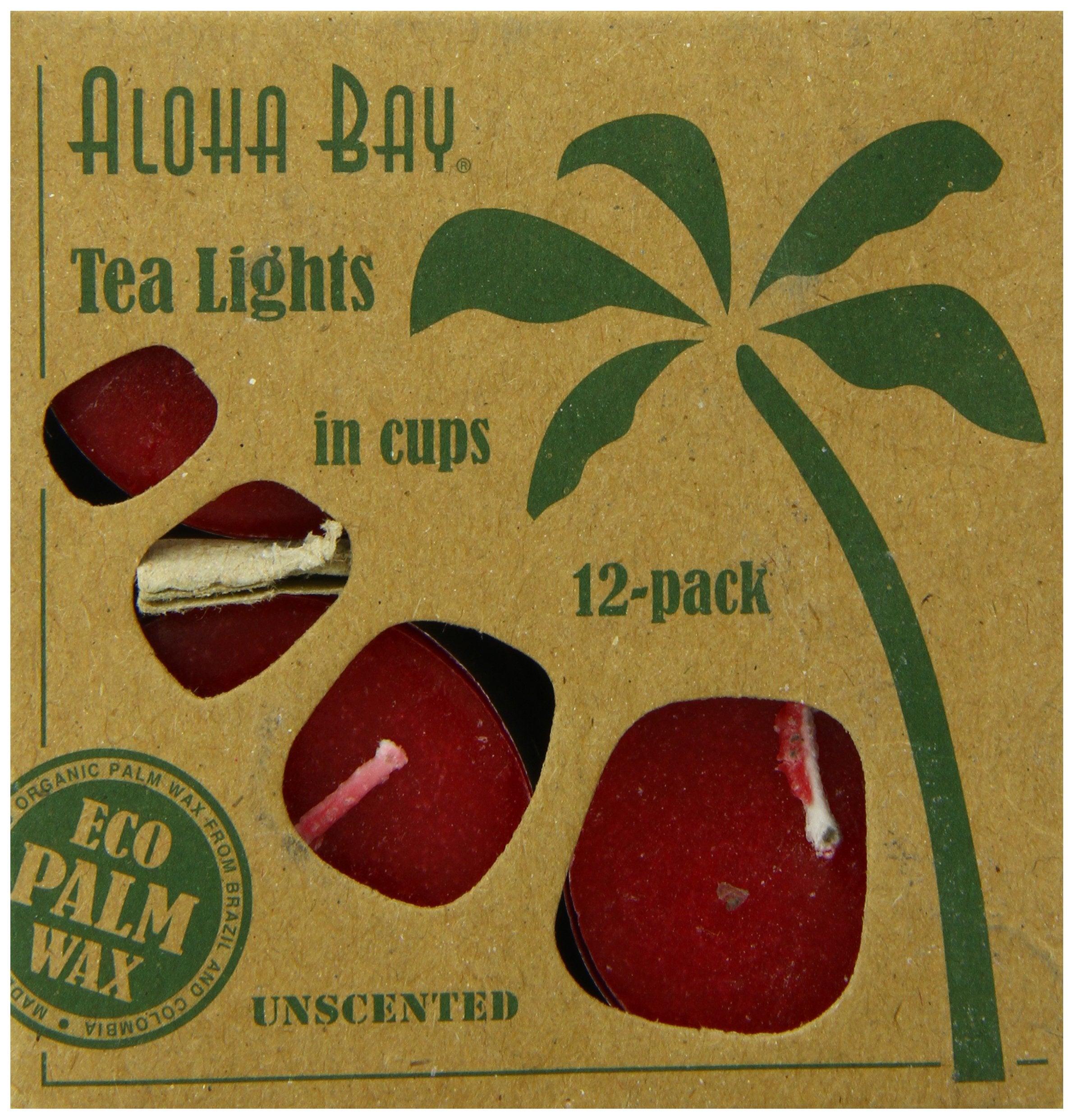 Aloha Bay Tea Light, Red, 0.7 Ounce