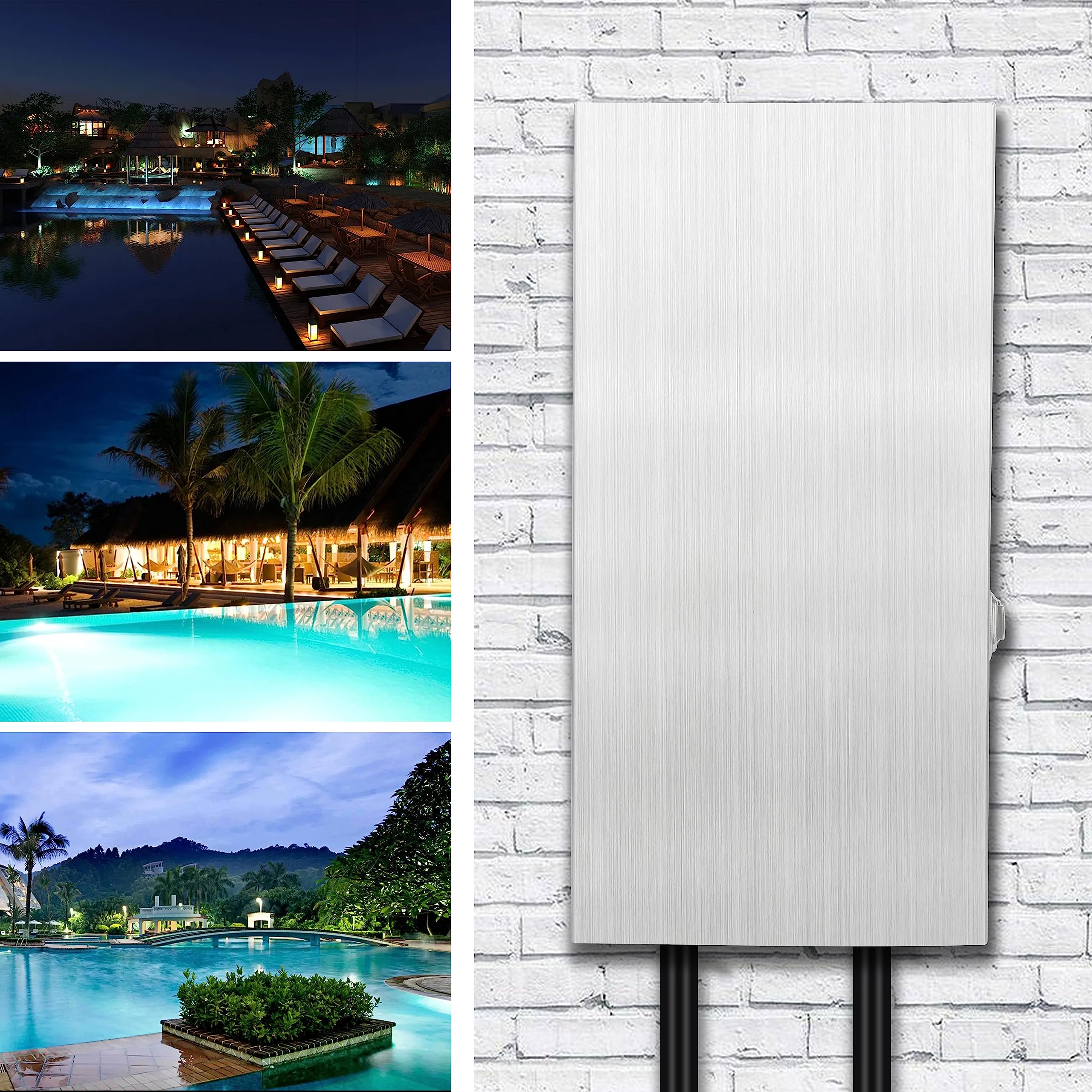 Brilliantool 200W Multi-Tap Low Voltage Transformer, Stainless Steel Guard, Landscape Lighting Transformer For Garden Lights, Sp