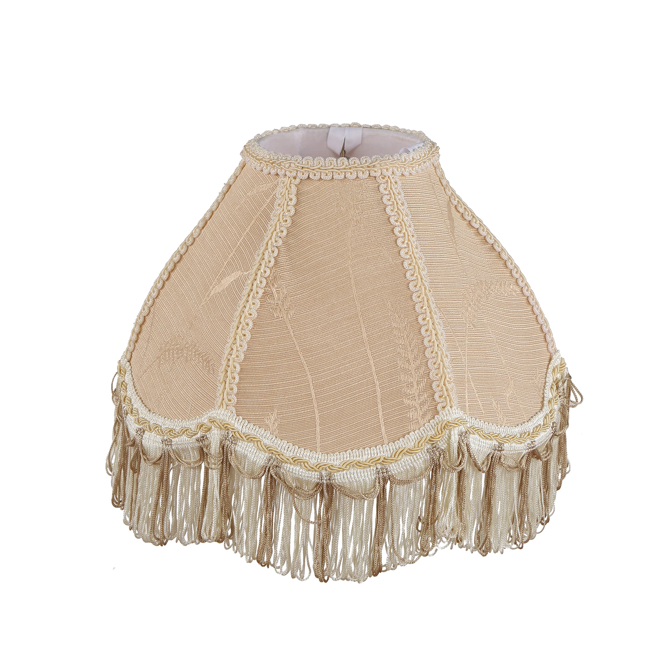 Aspen Creative 55001, Bell Uno Lamp Shade, Oatmeal, 4&quot; Top x 10&quot; Bottom x 7&quot; Slant Height, Slip UNO 33mm