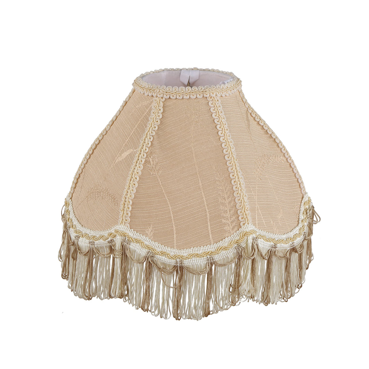 Aspen Creative 55001, Bell Uno Lamp Shade, Oatmeal, 4&quot; Top x 10&quot; Bottom x 7&quot; Slant Height, Slip UNO 33mm