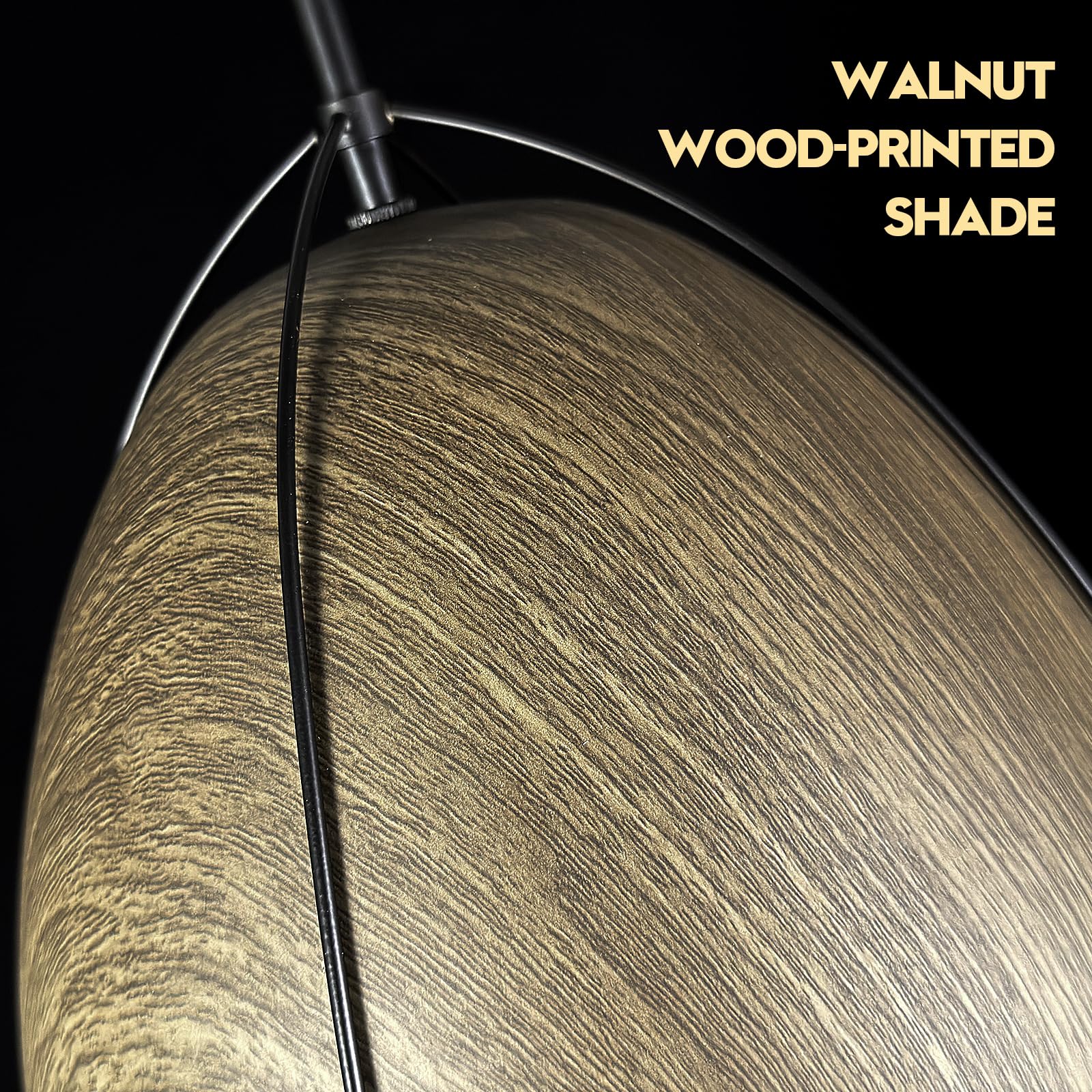 Fookchak Dome Pendant Light Black Kitchen Pendant Light Fixture 10In Wood Printed Black Pendant Lighting For Kitchen Island Dini