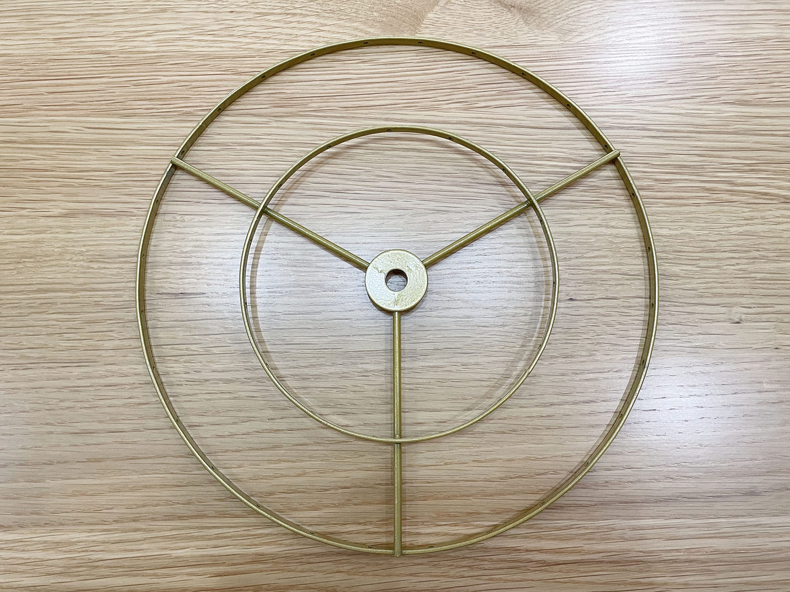 Riseon Lamp Shade Frame With Hanging Holes, Diy Lamp Shade Wire Ring Support Hanging E27 Chandelier Frame Harp Lamp Shade Bracke