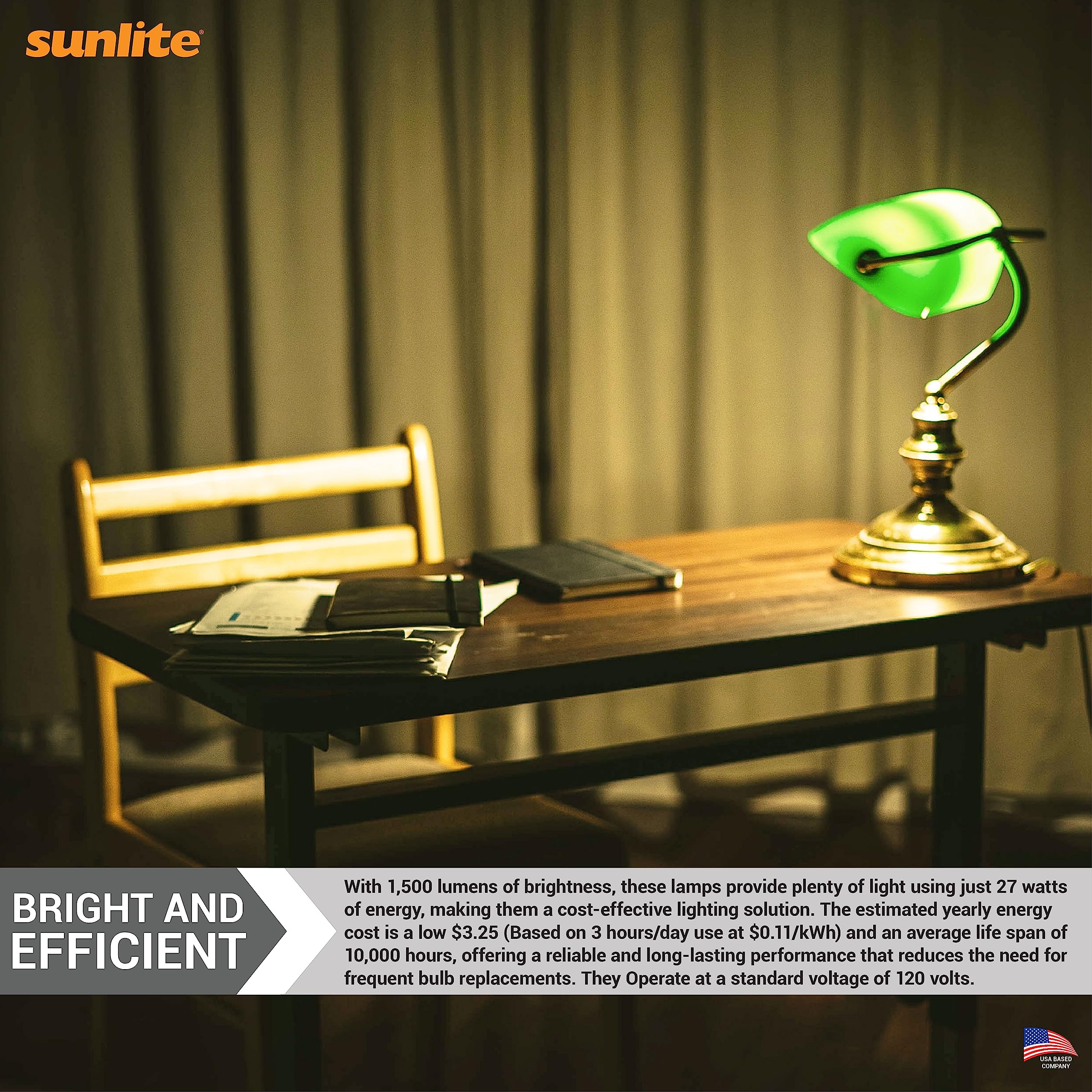 Sunlite 40530 Fml27/30K/2Pk Quad Tube Plug-In Compact Fluorescent Lamp, Fml 4-Pin, 27 Watts, 1500 Lumens, 3000K Warm White, 4-Pi