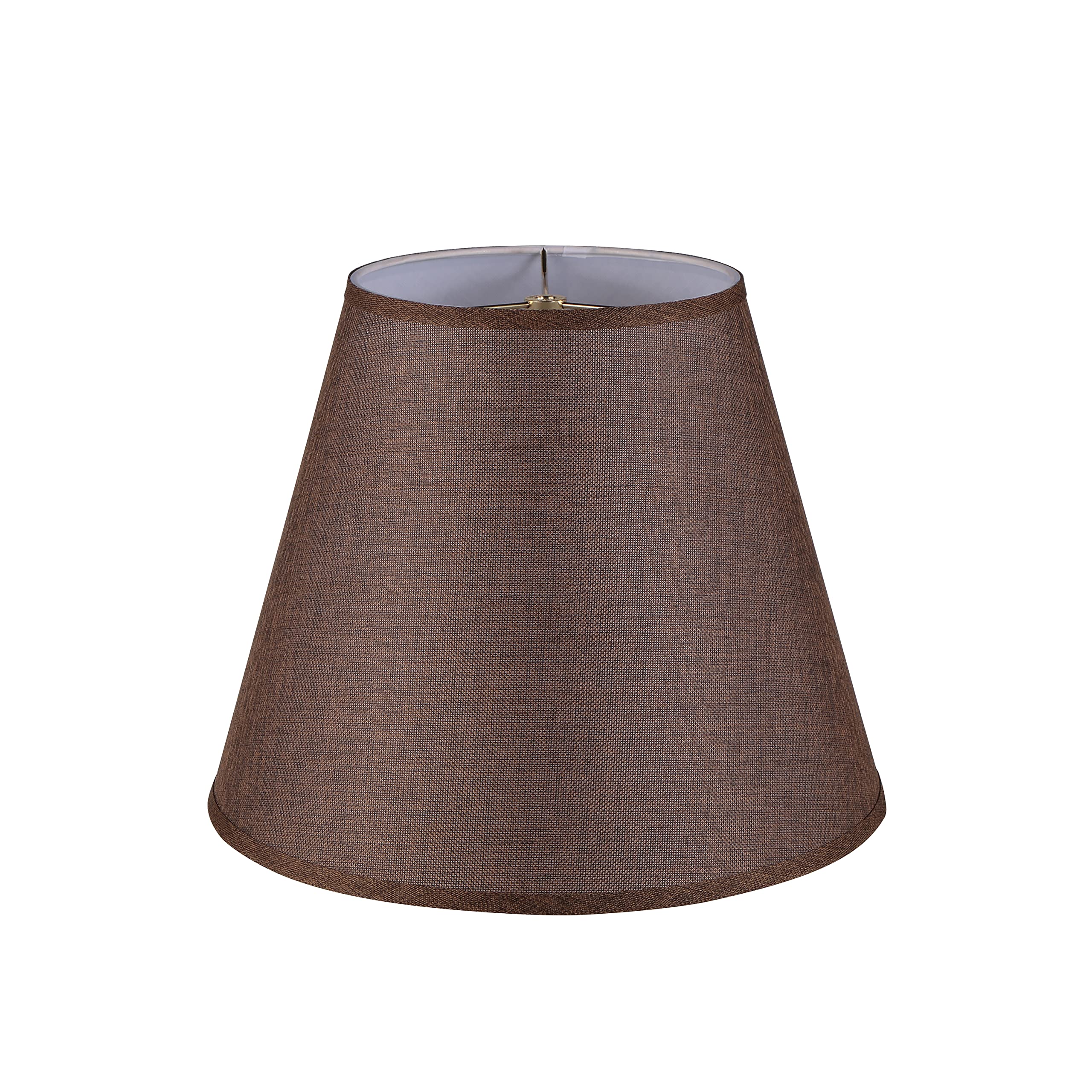 Aspen Creative 32085, Empire Spider Lamp Shade, Dark Brown, 9&quot; Top X 16&quot; Bottom X 13&quot; Slant Height