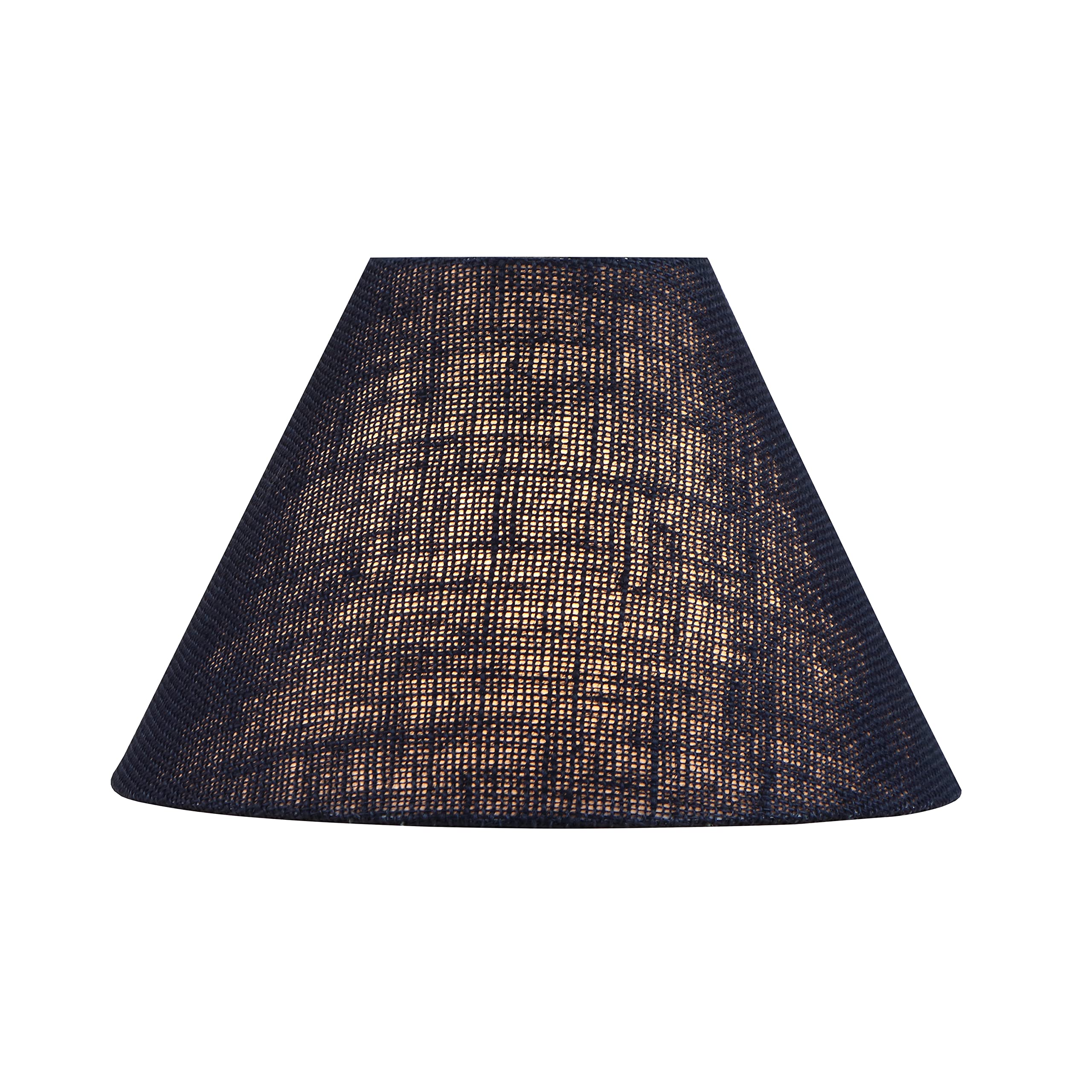 Aspen Creative 56018, Empire Uno Lamp Shade, Dark Blue, 4&quot; Top X 10&quot; Bottom X 7&quot; Slant Height, Slip Uno 33Mm