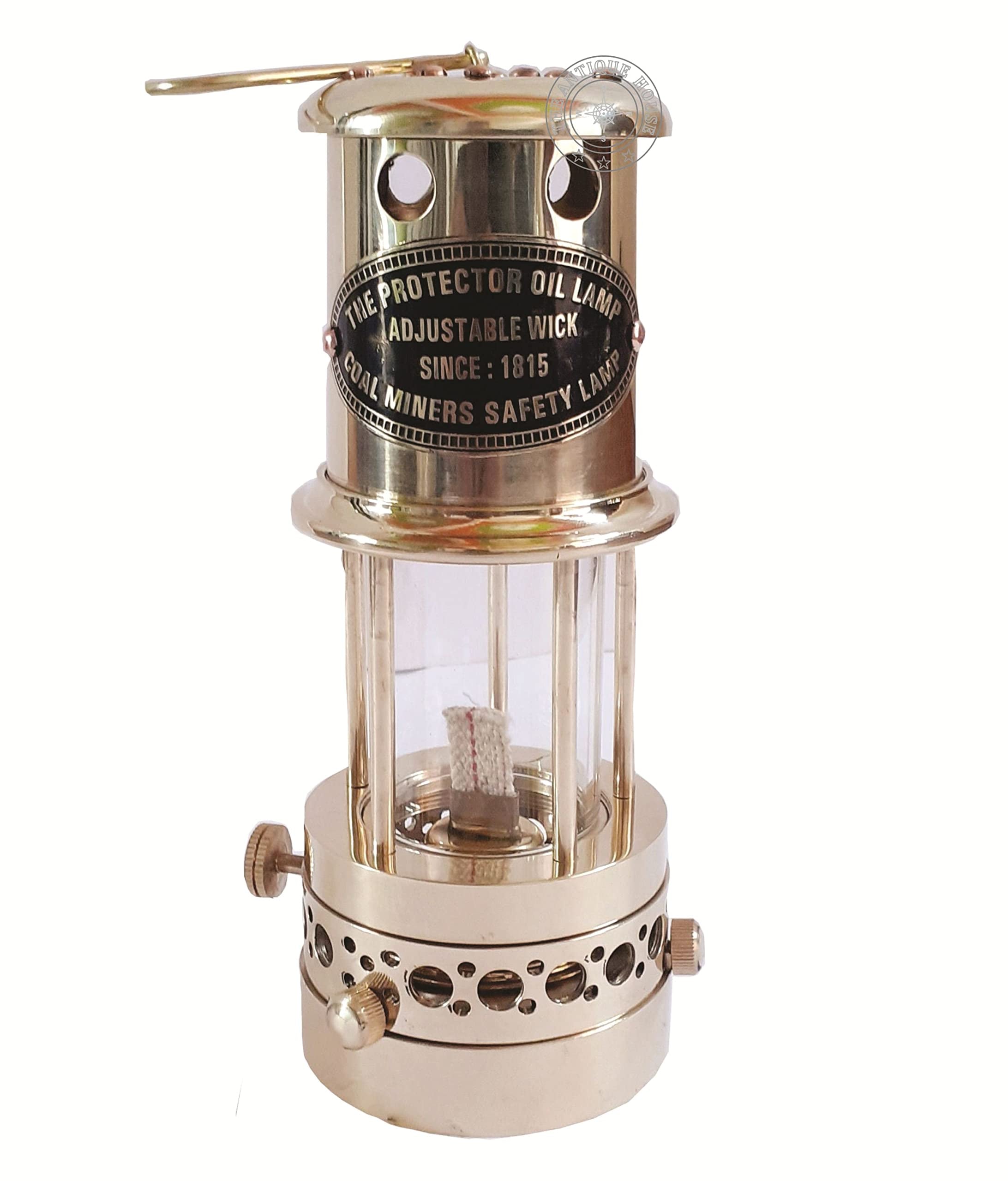 Solid Brass 100% Working Nautical Miner Lamp Oil Ship Lantern Maritime Gift