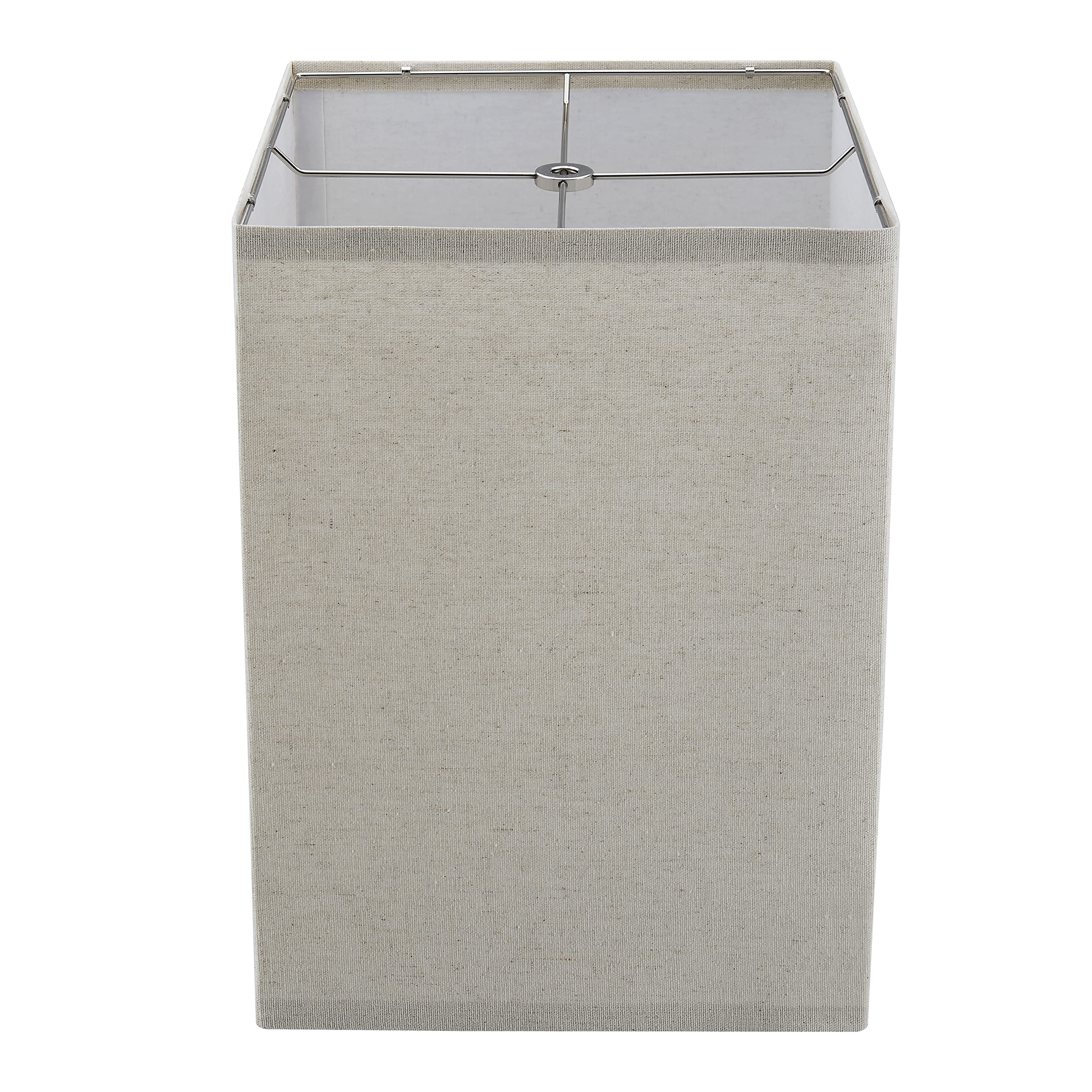 Aspen Creative 38701, Contemporary Design Collapsible Square Spider Lamp Shade, (10+10) Top x (10+10) Bottom x 14-1/4 Height, Oa