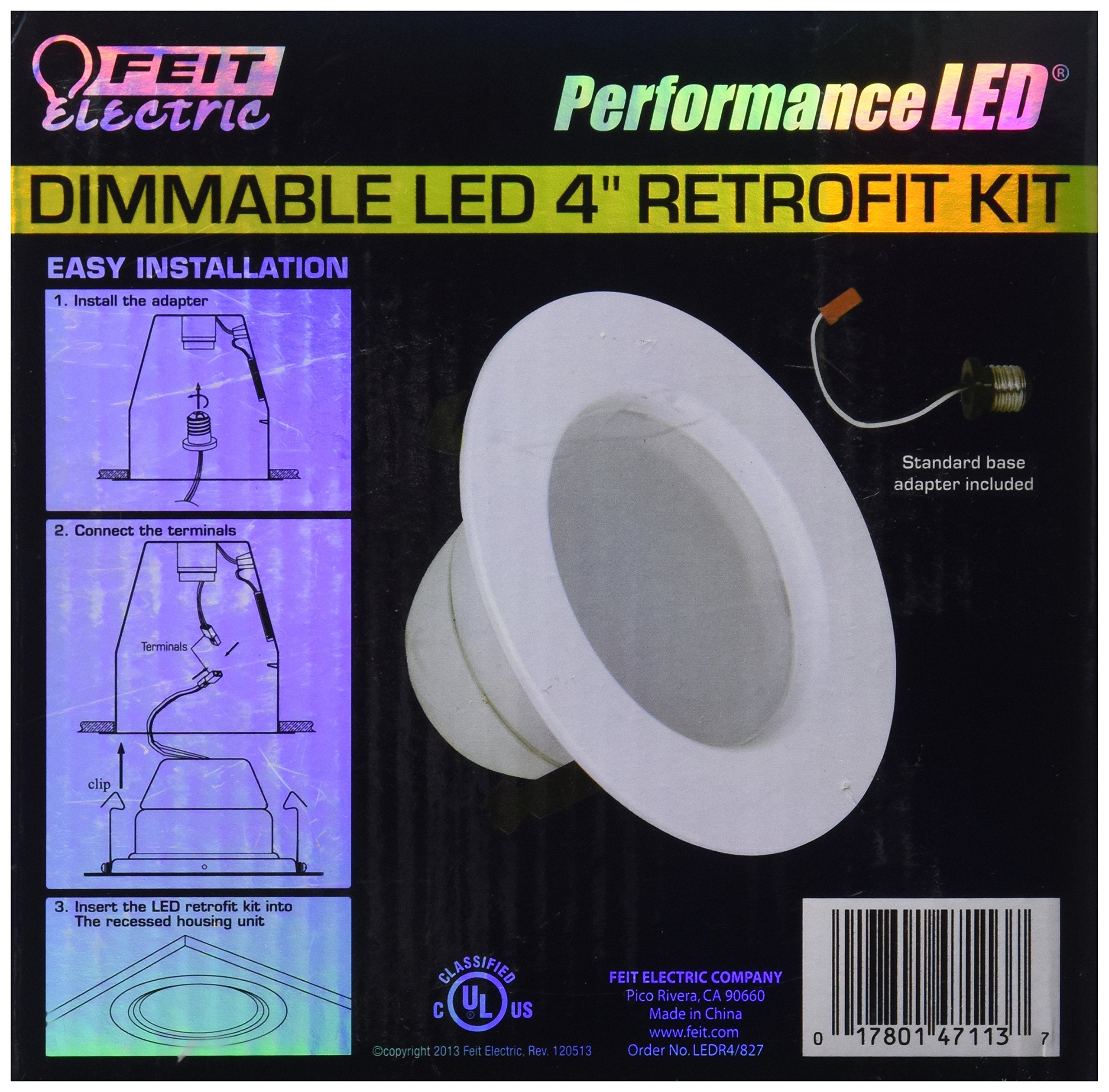 Feit Electric 50 Watt Dimmable Retrofit Kit LED Light 4 Inch Soft White Metal