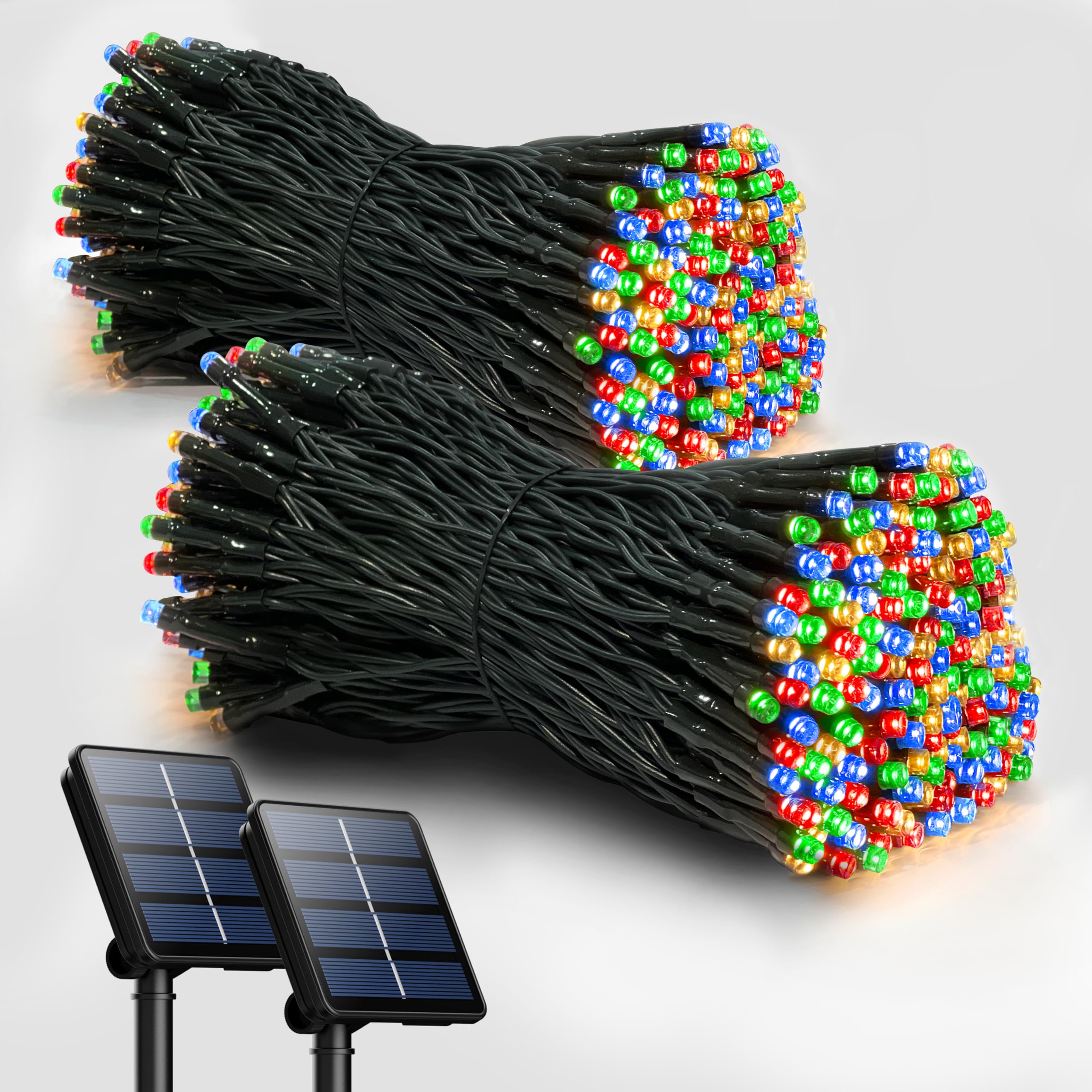 Selarlyt Solar String Lights - 200 LED, 72FT, Waterproof, 8 Modes, Multicolor, Outdoor Garden Decoration