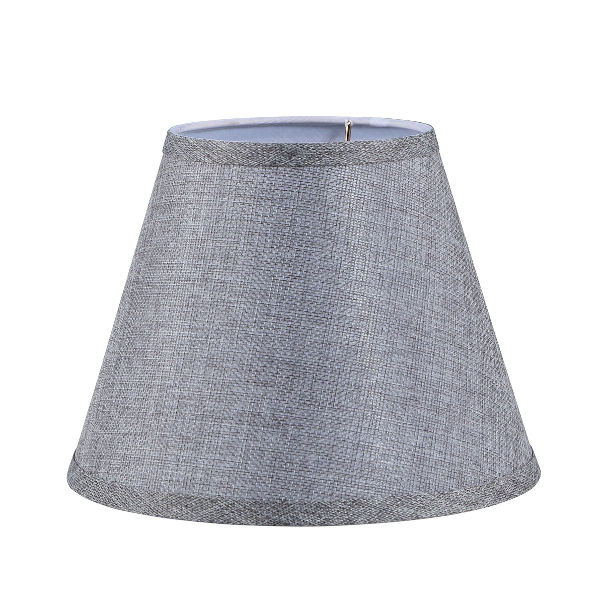Aspen Creative 56034, Hardback Empire Transitional UNO Lamp Shade, Charcoal Grey, 5&quot; Top x 9&quot; Bottom x 7&quot; Slant, Slip UNO 33mm