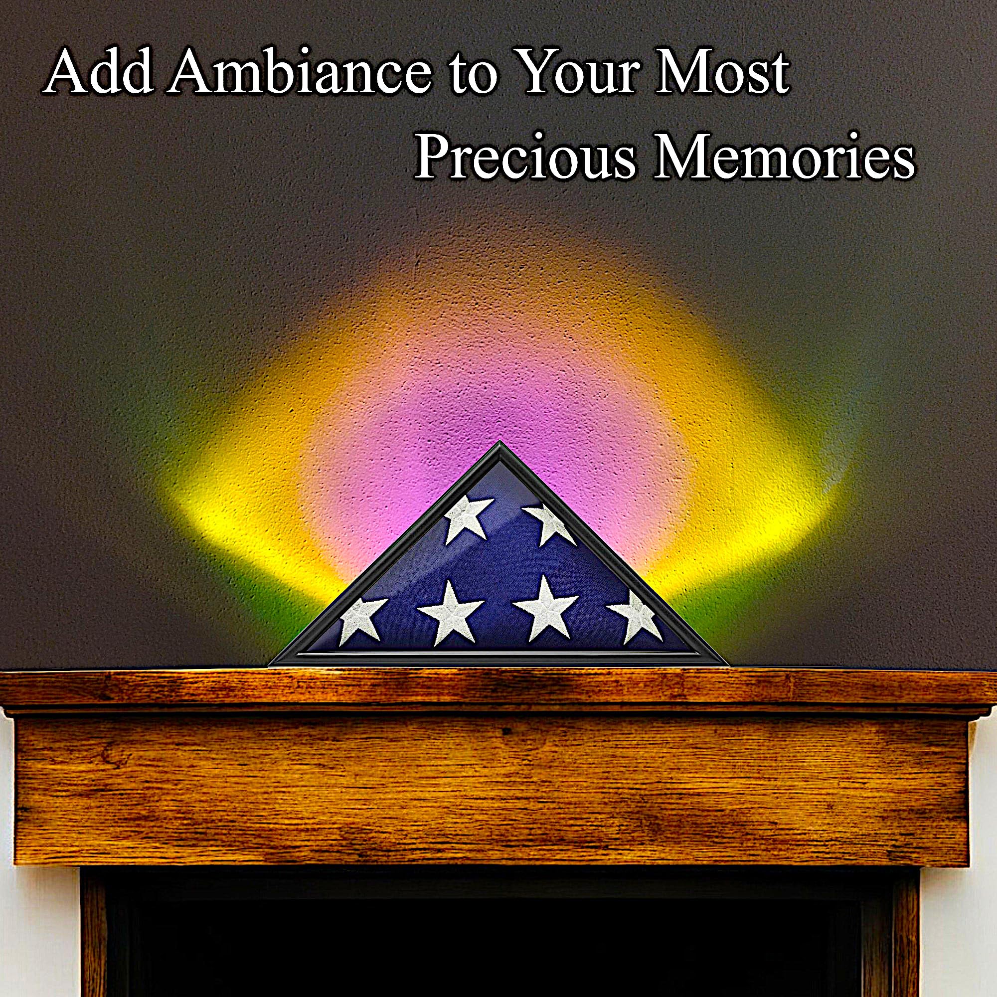 Alymack Sunrise Aura Mood Light - Adjustable Angel Eyes Led Projector Lamp Ambient Night Lights - Rgb Colorful Backlighting Disp