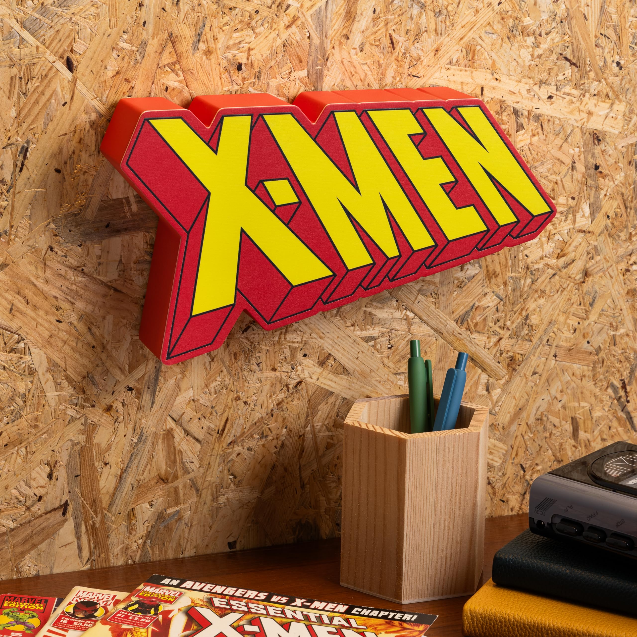 Paladone X-Men Logo Light - Officially Licensed Room Decor - Multicolor - Model 12945 - Plastic Material