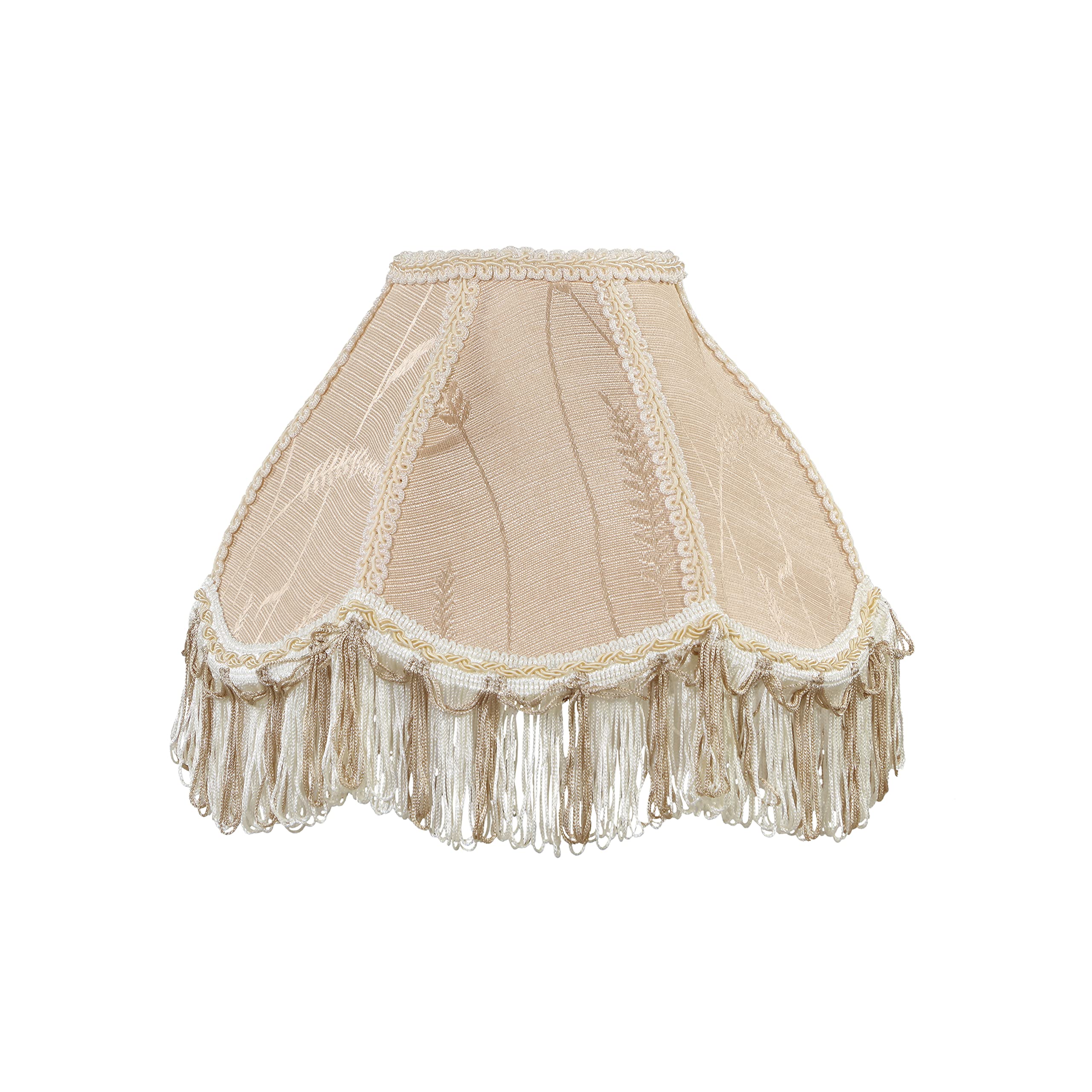 Aspen Creative 55001, Bell Uno Lamp Shade, Oatmeal, 4&quot; Top X 10&quot; Bottom X 7&quot; Slant Height, Slip Uno 33Mm