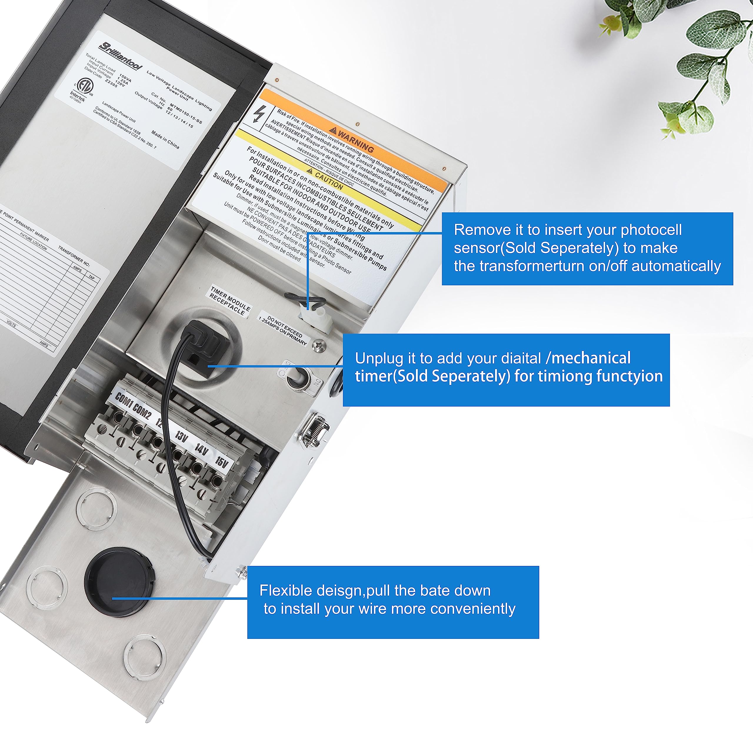 Brilliantool 150 Watt Low Voltage Transformer