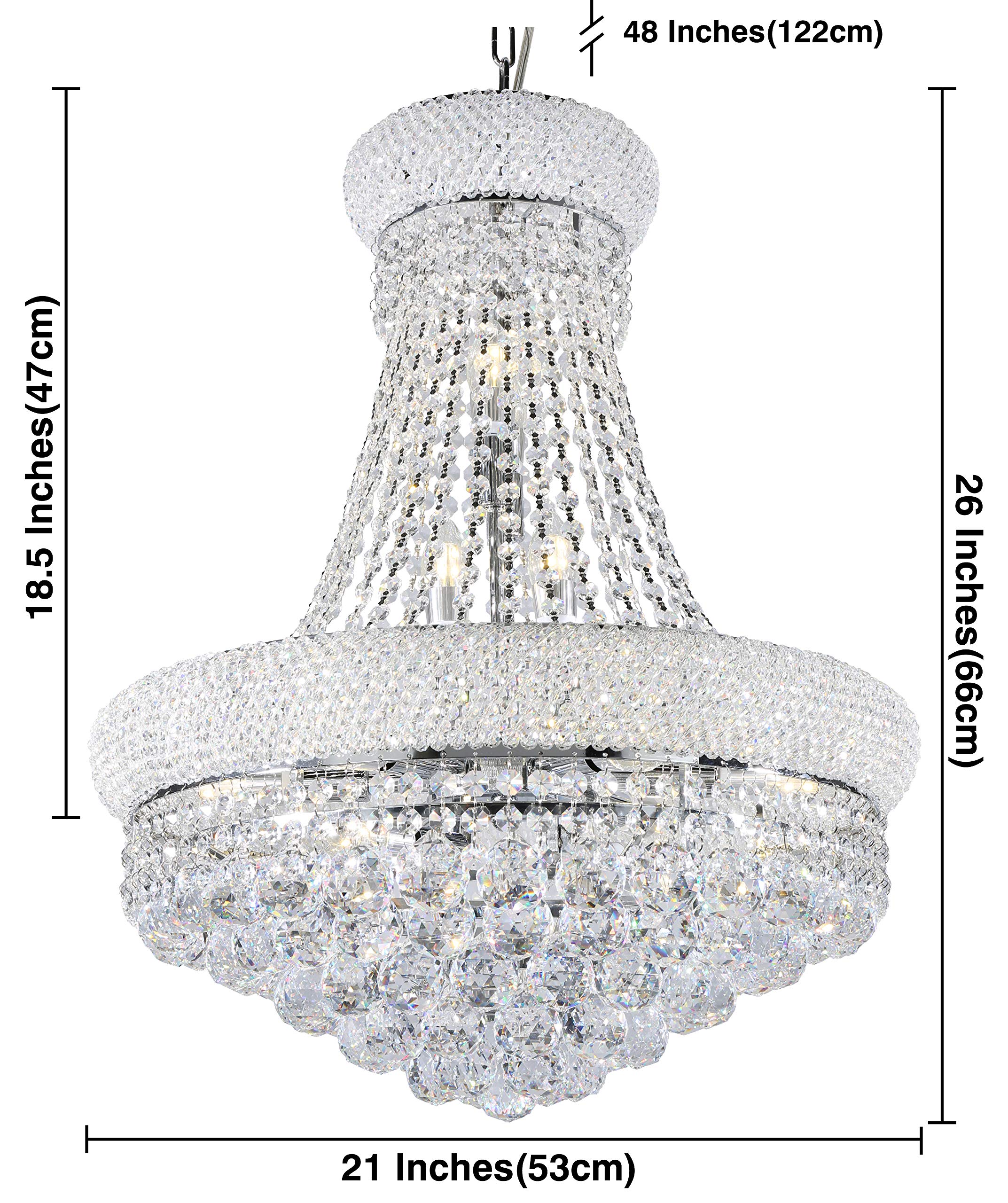 OK Lighting OK-5805H 26 H Adagio Ceiling Lamp, 21 x 21 x 26