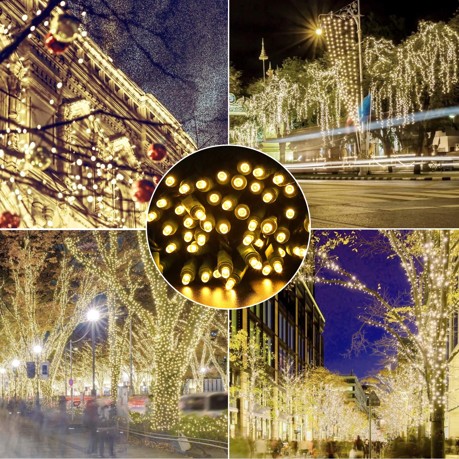 Aiddomm Christmas Lights Warm White 50 Counts  Christmas Lights Outdoor Warm White Commercial Grade Waterproof Ip65  25Ft 5Mm Outdoor Mini Led  Xmas For Tree