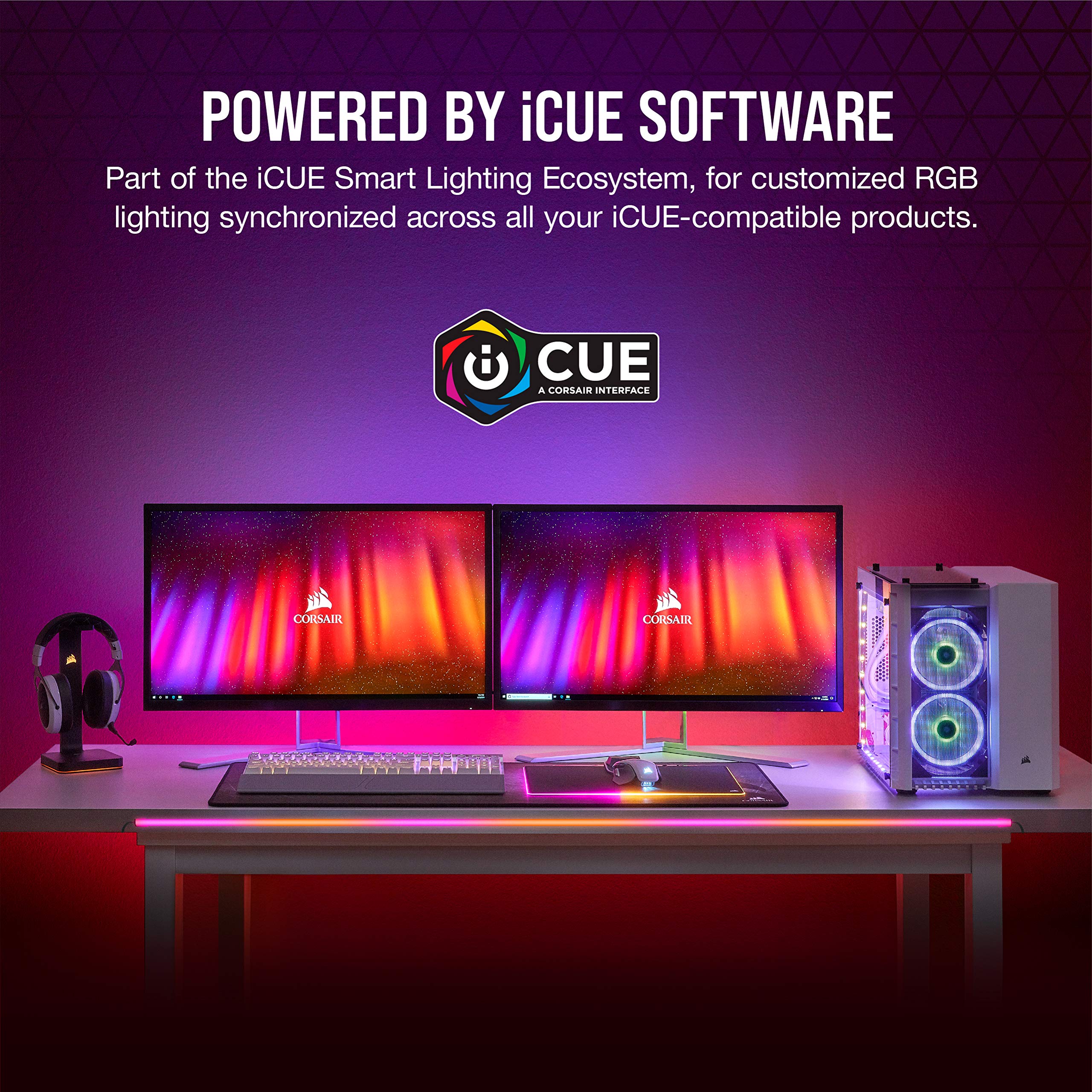 Corsair Icue Ls100 Smart Lighting Strip Expansion Kit 1.4M