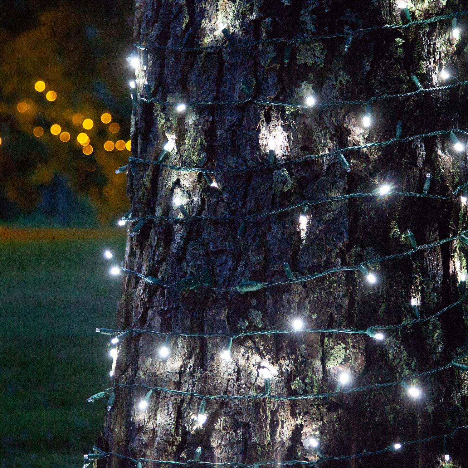 Softtwinkle Slow Twinkling Christmas Lights, Soft Twinkle String Lights Pulsing Christmas Lights (50 Lights, 17 Ft, Cool White)