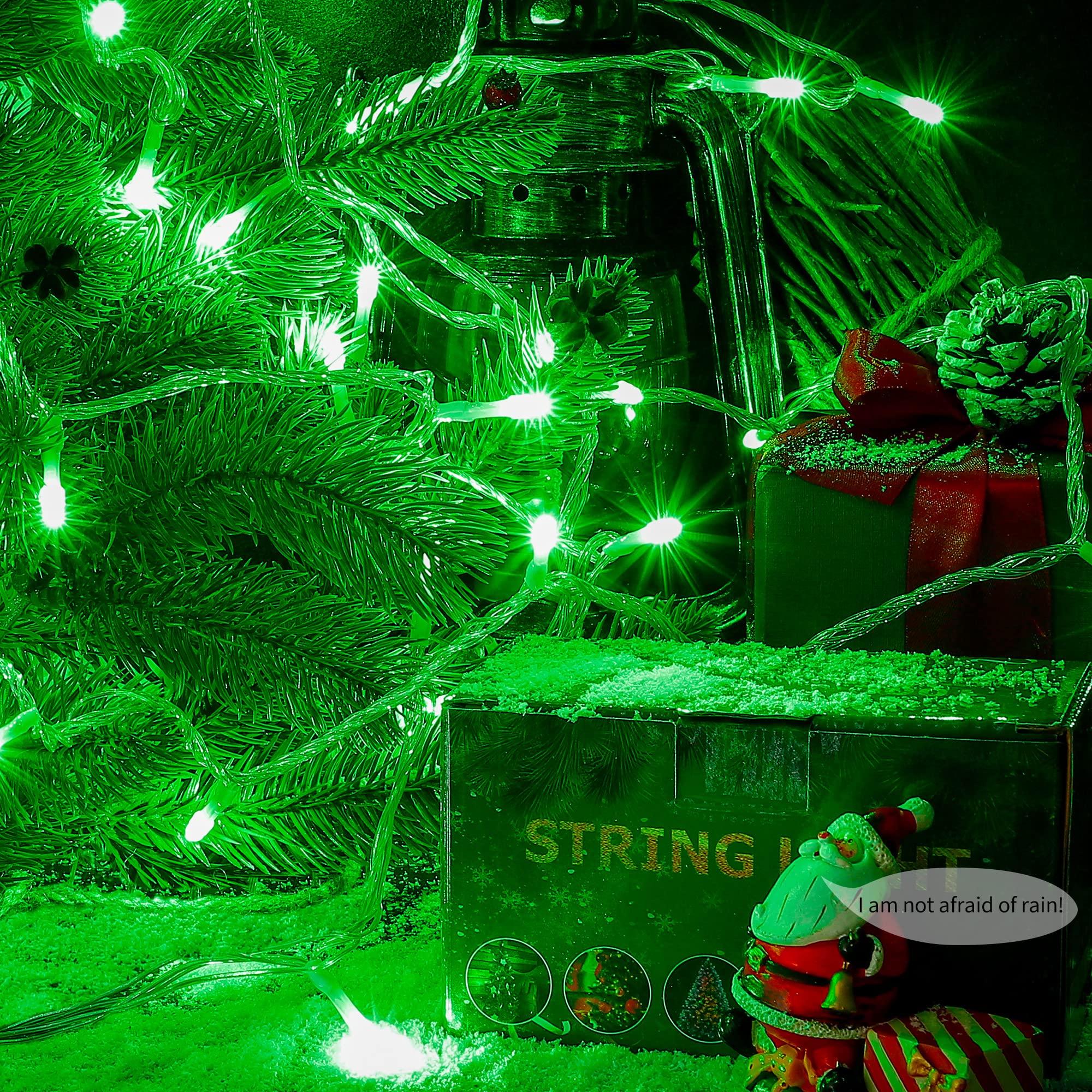 Oopswow 100 Led 33Ft Fairy String Lights,Christmas Lights With 8 Lighting Modes,Mini String Lights Plug In For Indoor Outdoor Ch