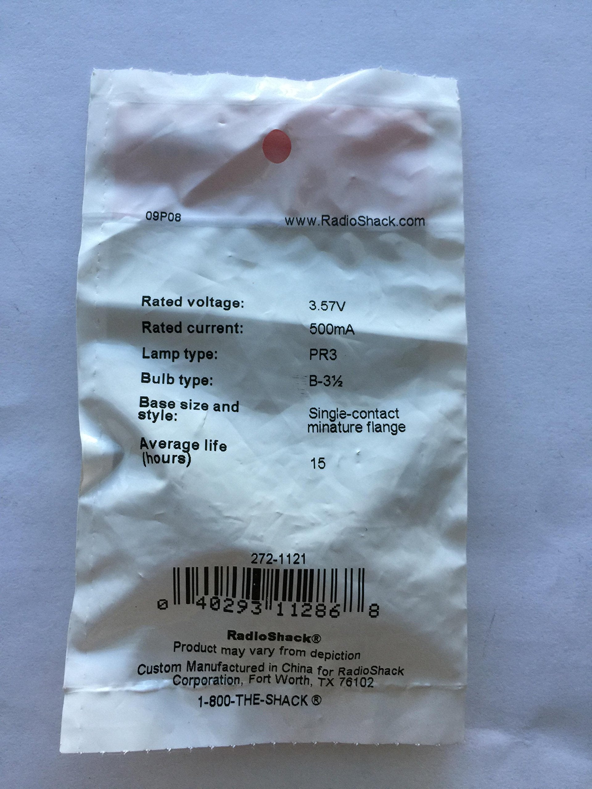 Radioshack 3.57V 500Ma Replacement Flashlight Bulb (2-Pack)