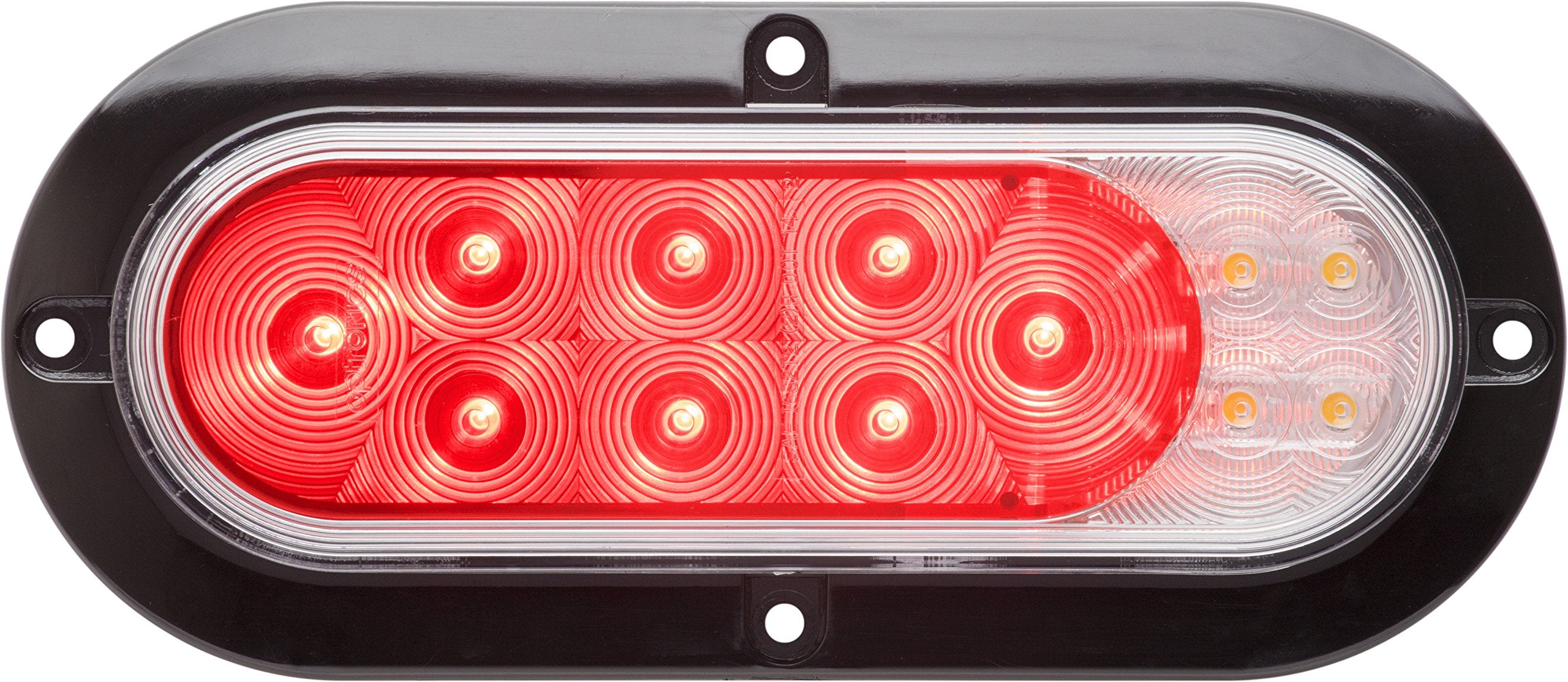Optronics STL211XRFHB 4" LED Stop/Turn/Tail/Back-Up Light, Red, Polycarbonate