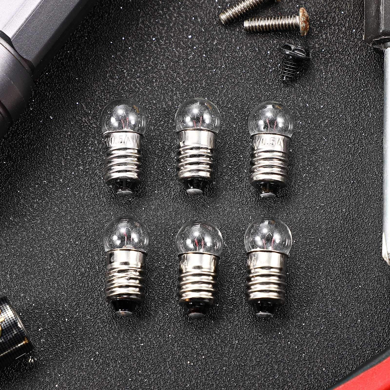 Honoson E10 Miniature Screw Light Bulbs - 20 Pack, 3.8V Incandescent Replacement Bulbs for Electrical Experiments
