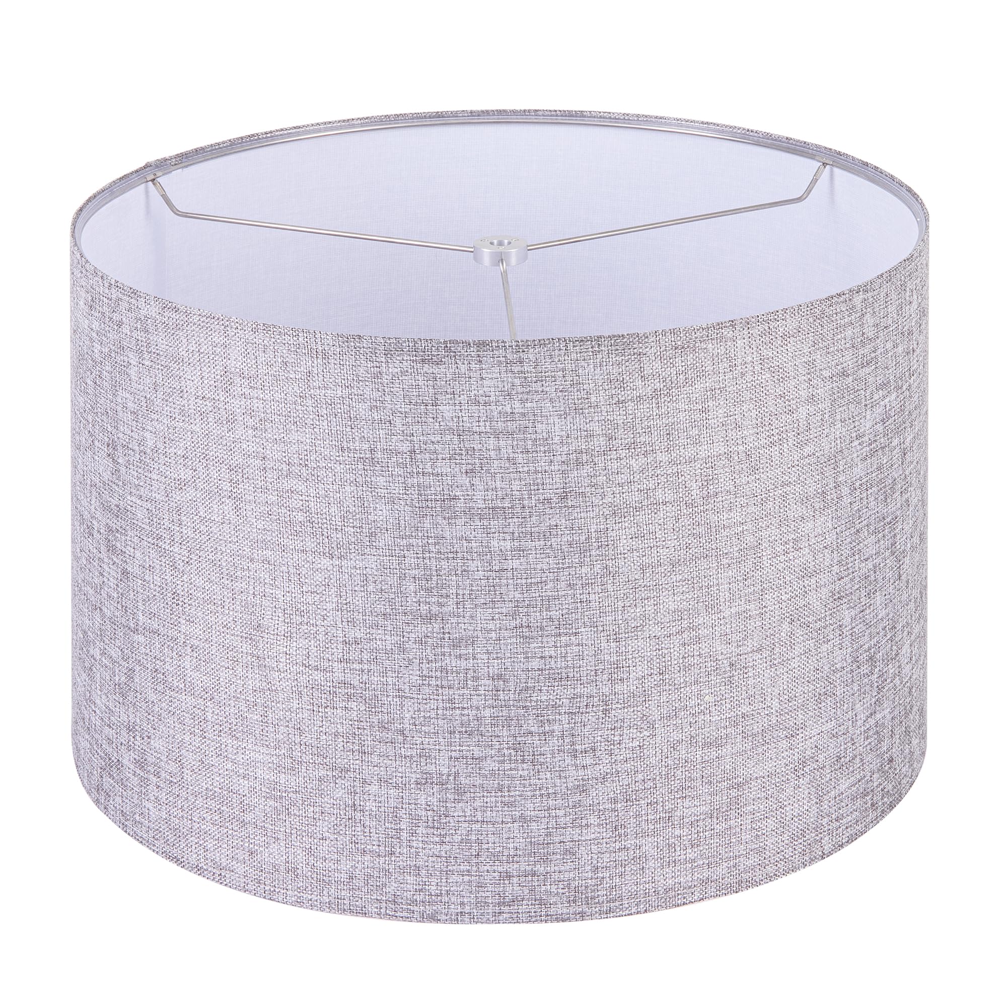 Wellmet 16x16x12 Assembly Required Lampshade for Table Lamp, Bedside Lamp, Floor Lamp, Fabric Drum Lampshade Classic Modern Styl