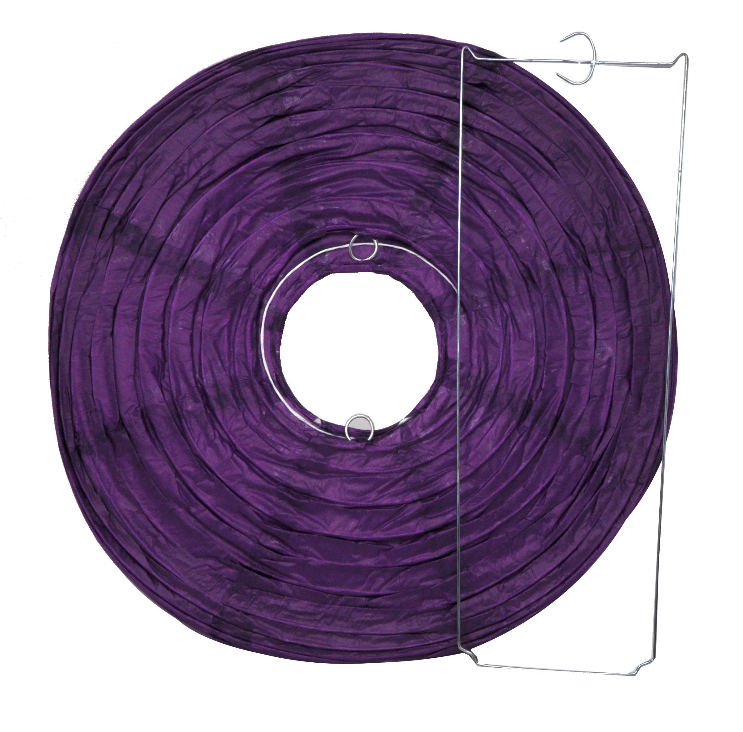 Mudra Crafts Purple Paper Lanterns - 12 Pack Round Japanese Chinese Lanterns Decorative Hanging Ceiling Decor