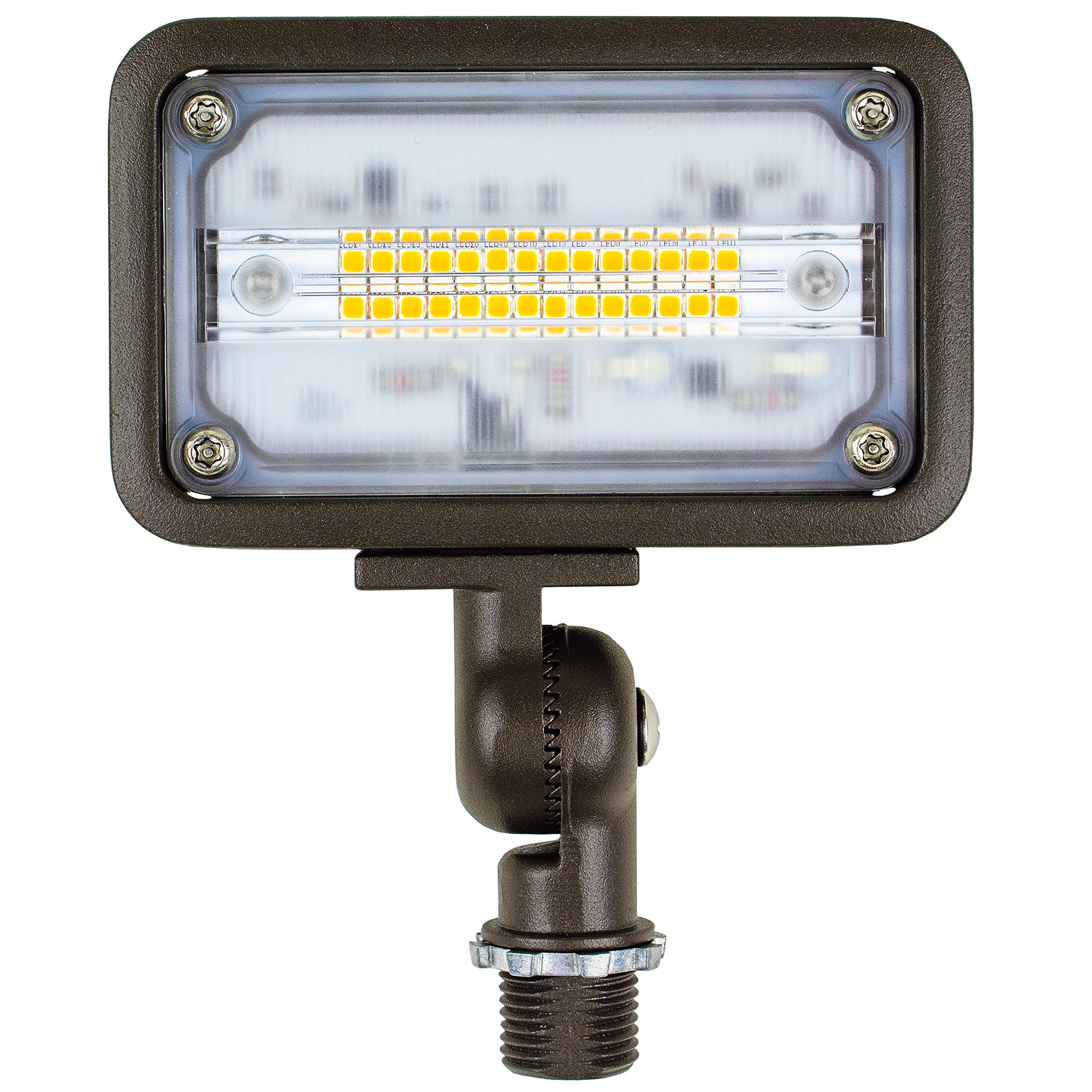 Newhouse Lighting WW15BRZ 16W LED Outdoor Wall Wash Flood Light, 1500 Lumens, 3000K Warm White, Bronze, Weatherproof, 1-Pack