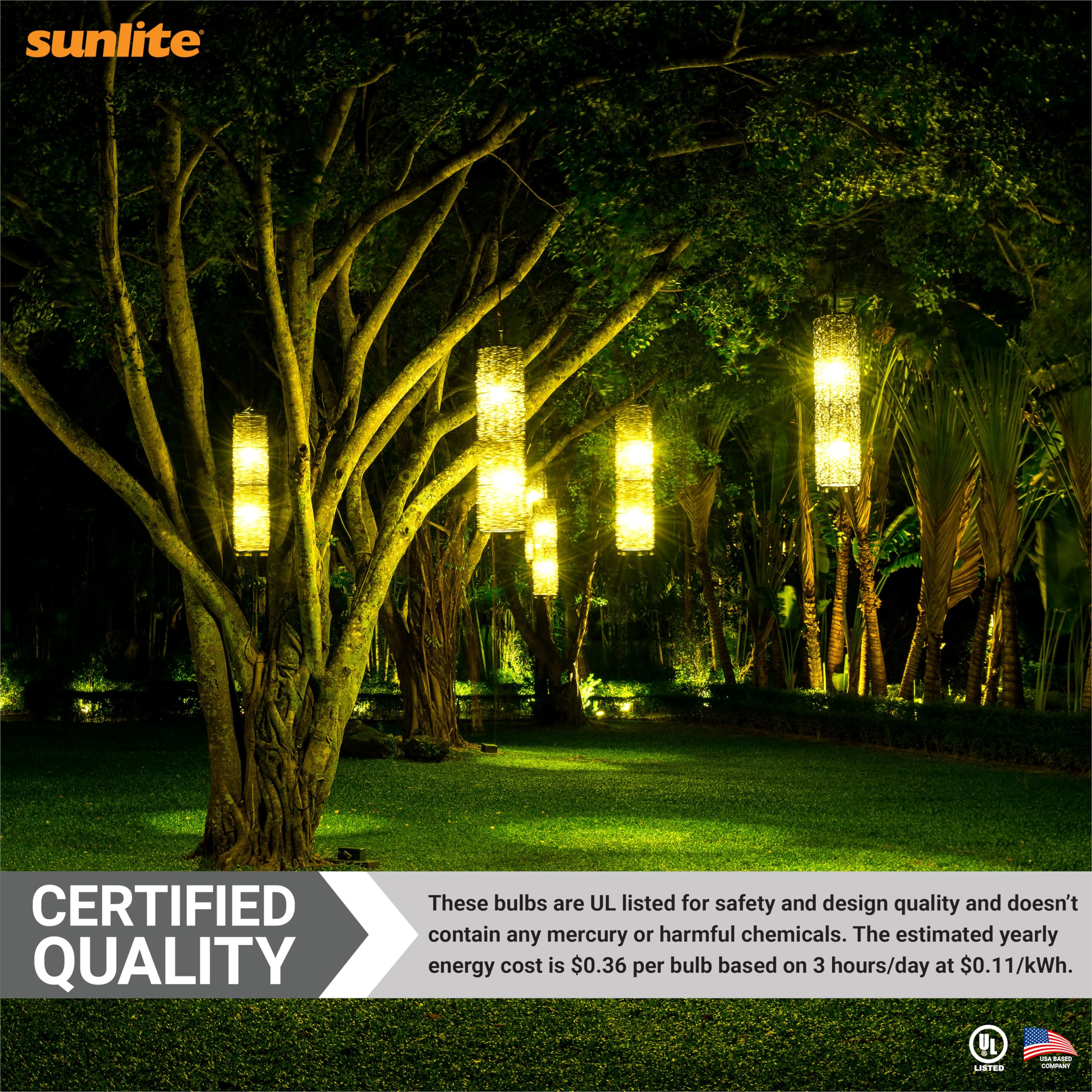 Sunlite 41726 LED A19 Colored Light Bulb, 3 Watts (25w Equivalent), E26 Medium Base, Non-Dimmable, UL Listed, Party Decoration,