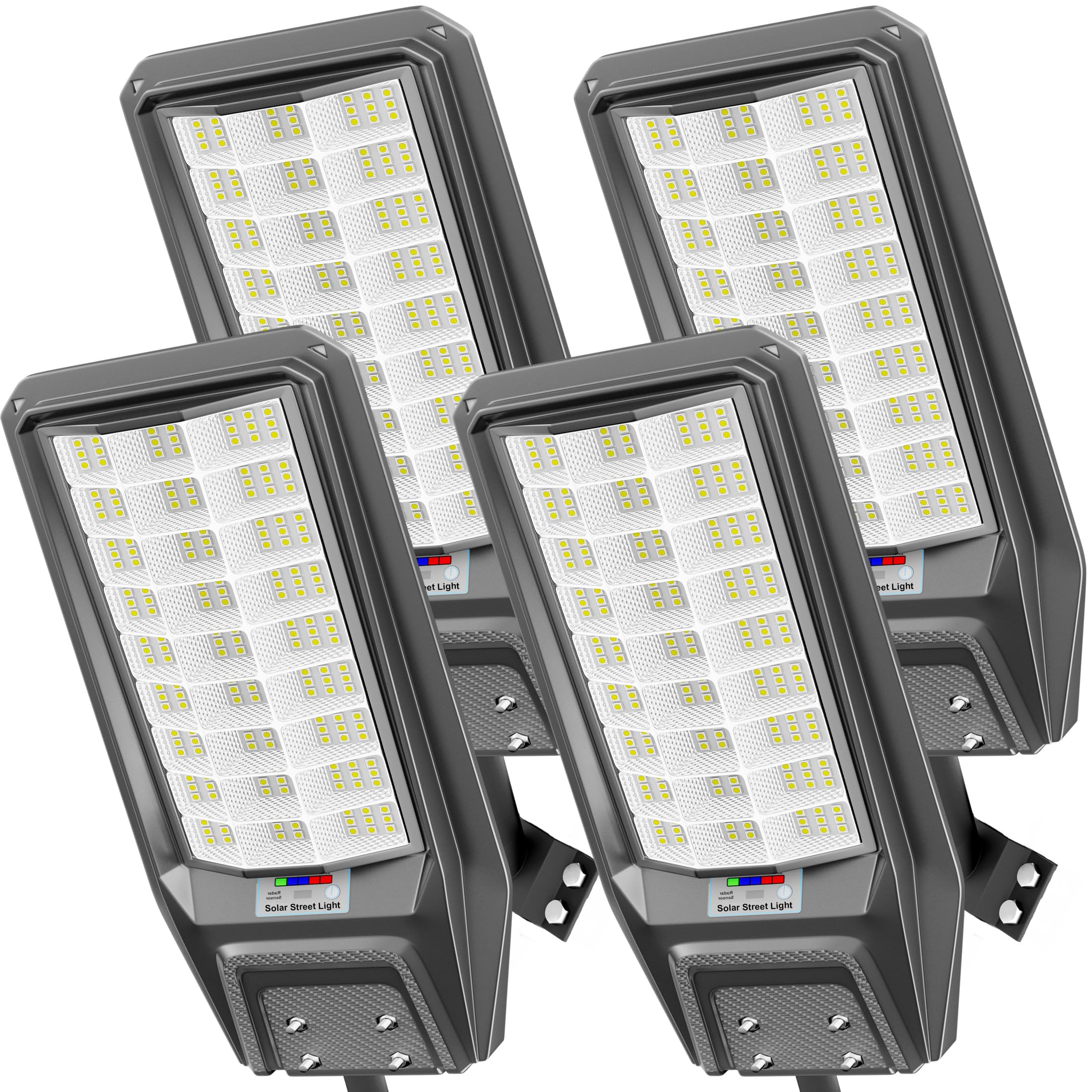 loyoele Solar Street Light Outdoor Waterproof Dusk to Dawn, 9800W Solar Parking Lot Lights Commercial Large Outdoor Flood Light 