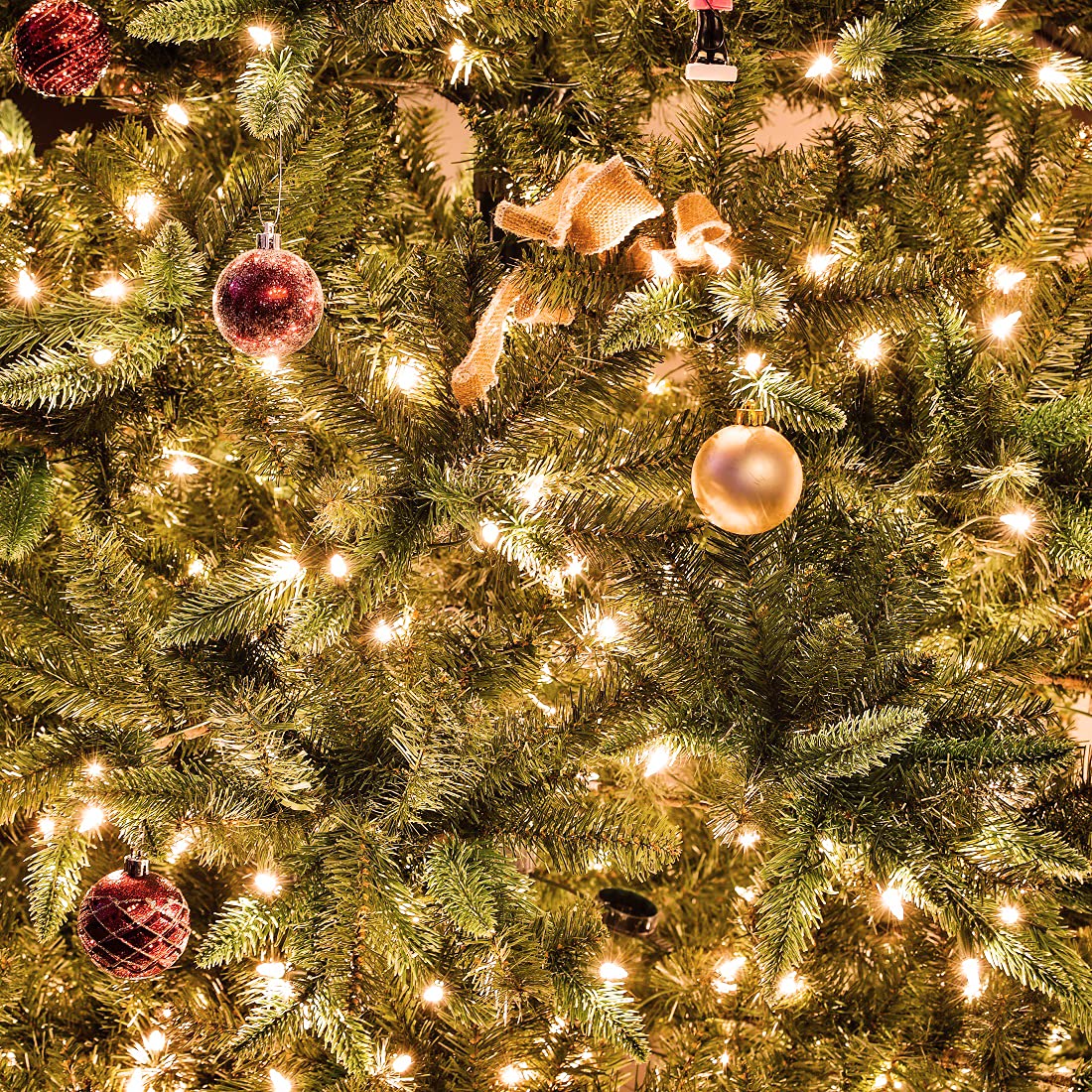 MASHANG Christmas Lights, 18ft 50 LED Outdoor String Lights with Timer & 8 Modes, 3AA Battery Operated Waterproof String Light f