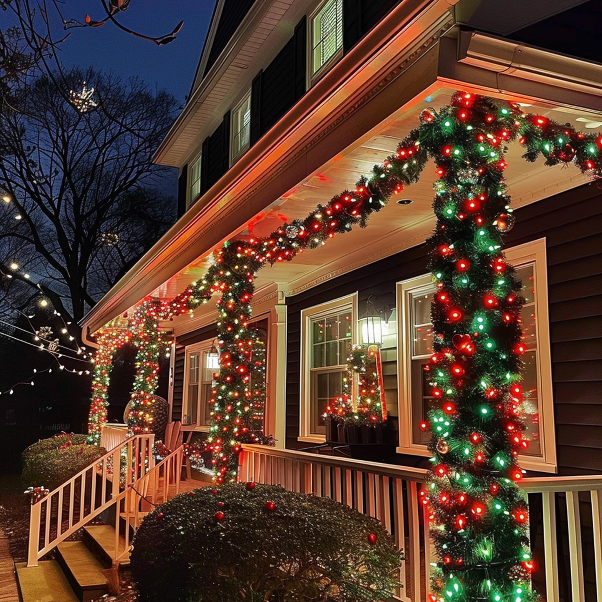 Tw Shine Christmas Lights, 200 Led 66Ft Outdoor Christmas Lights Plug In With 8 Modes, Waterproof Christmas Lights Outdoor, Indo