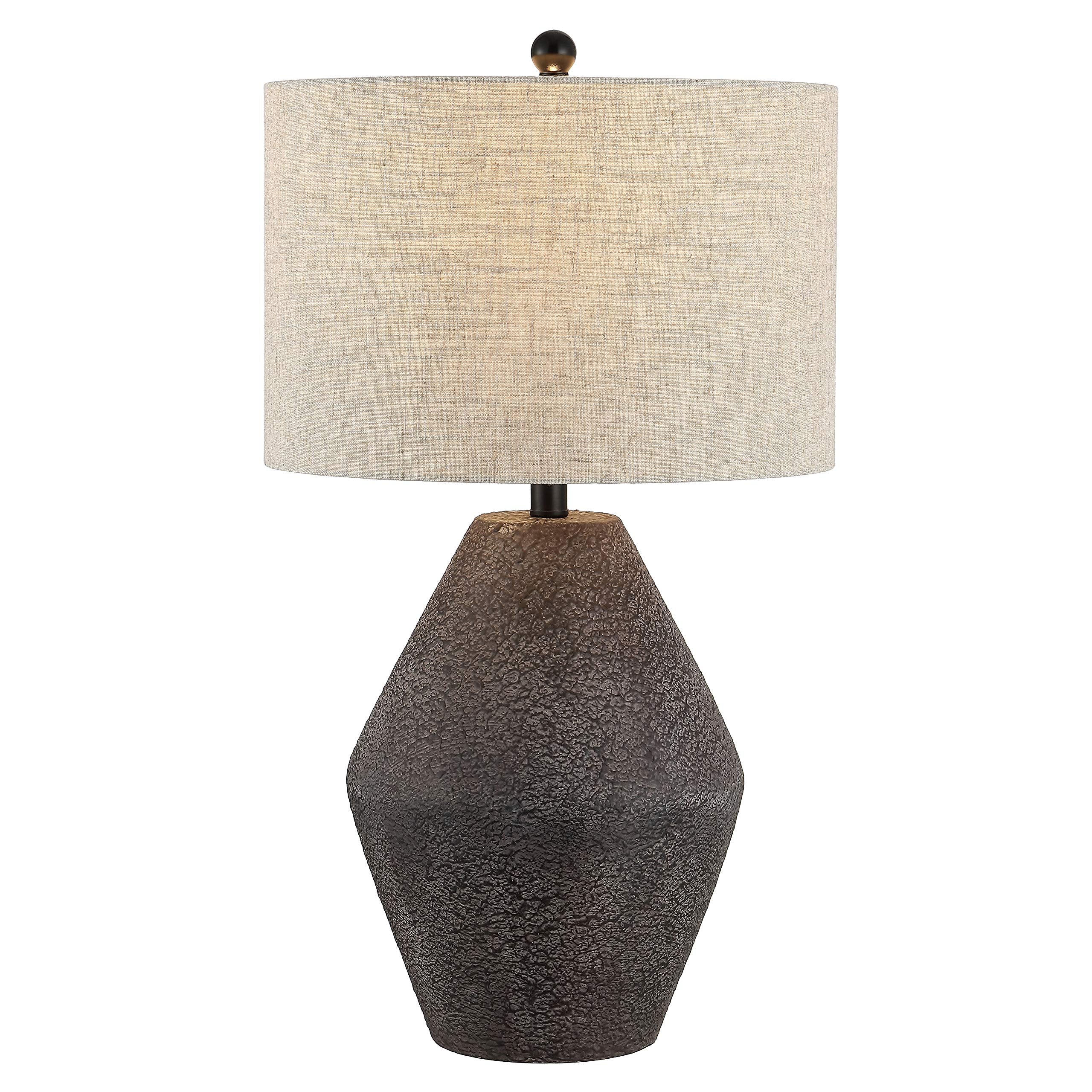 SAFAVIEH Lighting Collection - Ersta Brown Modern Rustic Farmhouse Table Lamp, 27-Inch Accent Lamp for Bedroom, Living Room, Hom