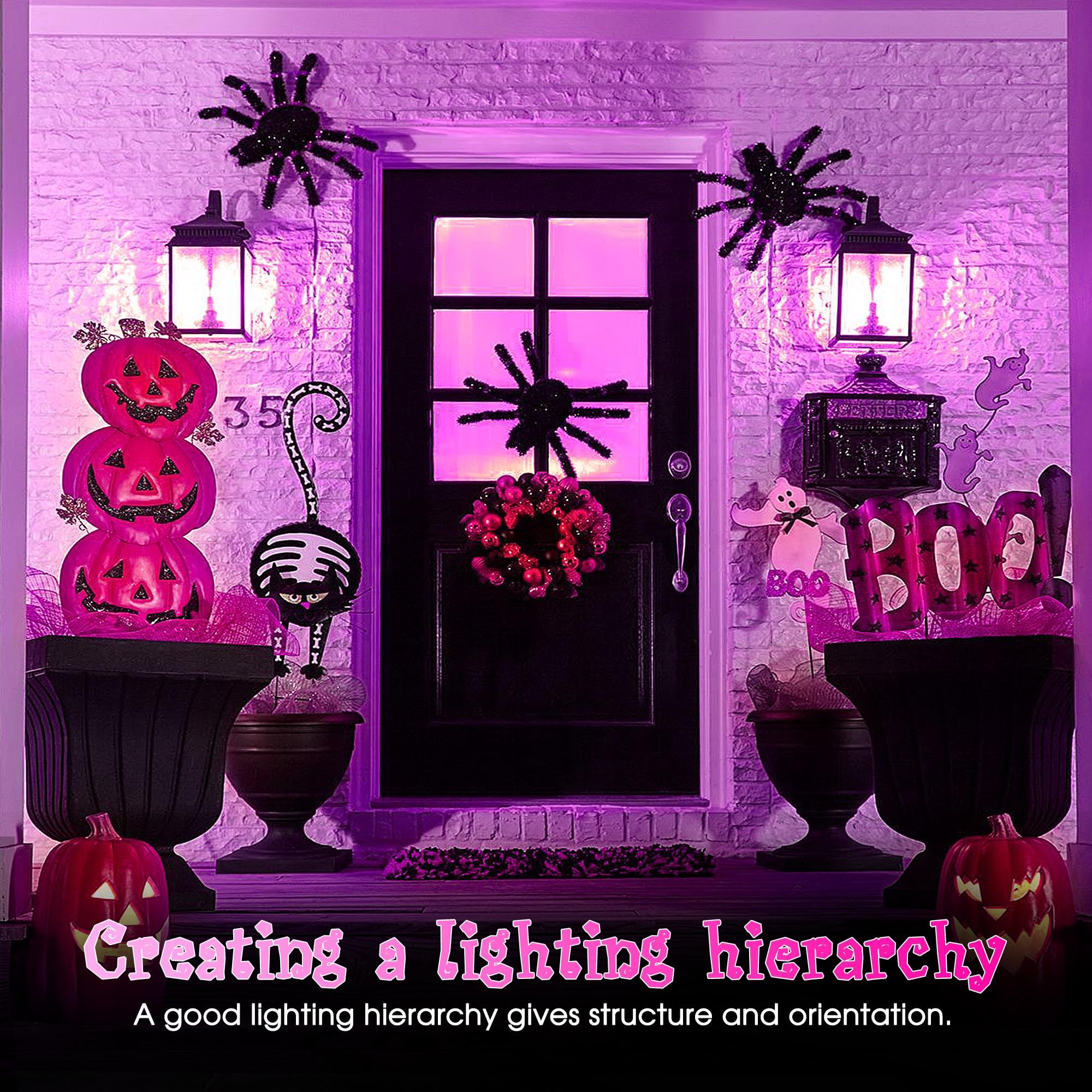 Purple Light Bulbs - Par38 Led Flood Purlple Halloween Light Bulb - 150W Equivalent E26 Base Purple Led Lights  Party Decoration  Porch  Home Lighting  Holiday Lighting  Flood Lights Outdoor  2 Pack