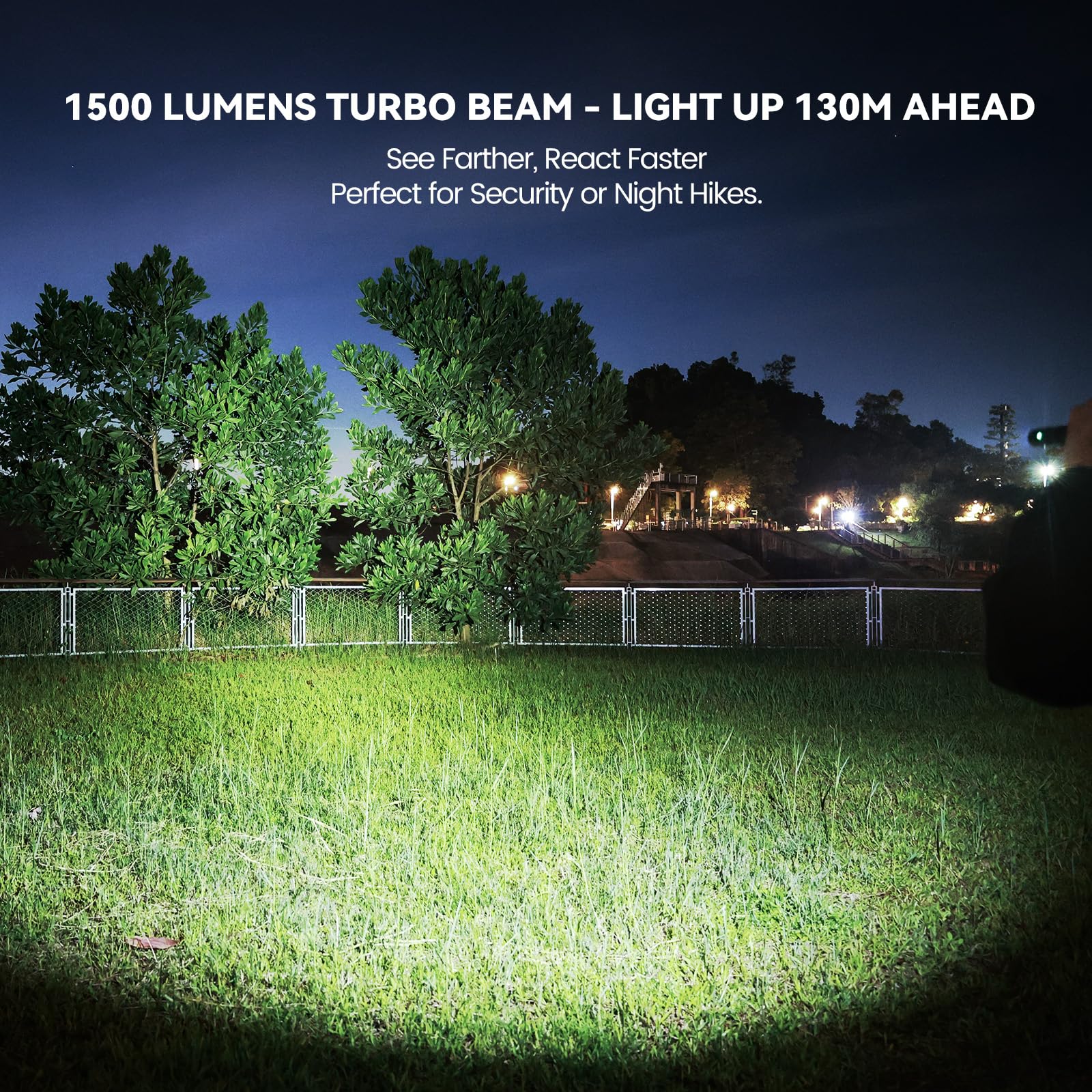 Guardtier ML70 1500 Lumen EDC Flashlight Rechargeable, Pen Style Self Defense Compact Tactical Flashlight with 2AA Dual Power, I