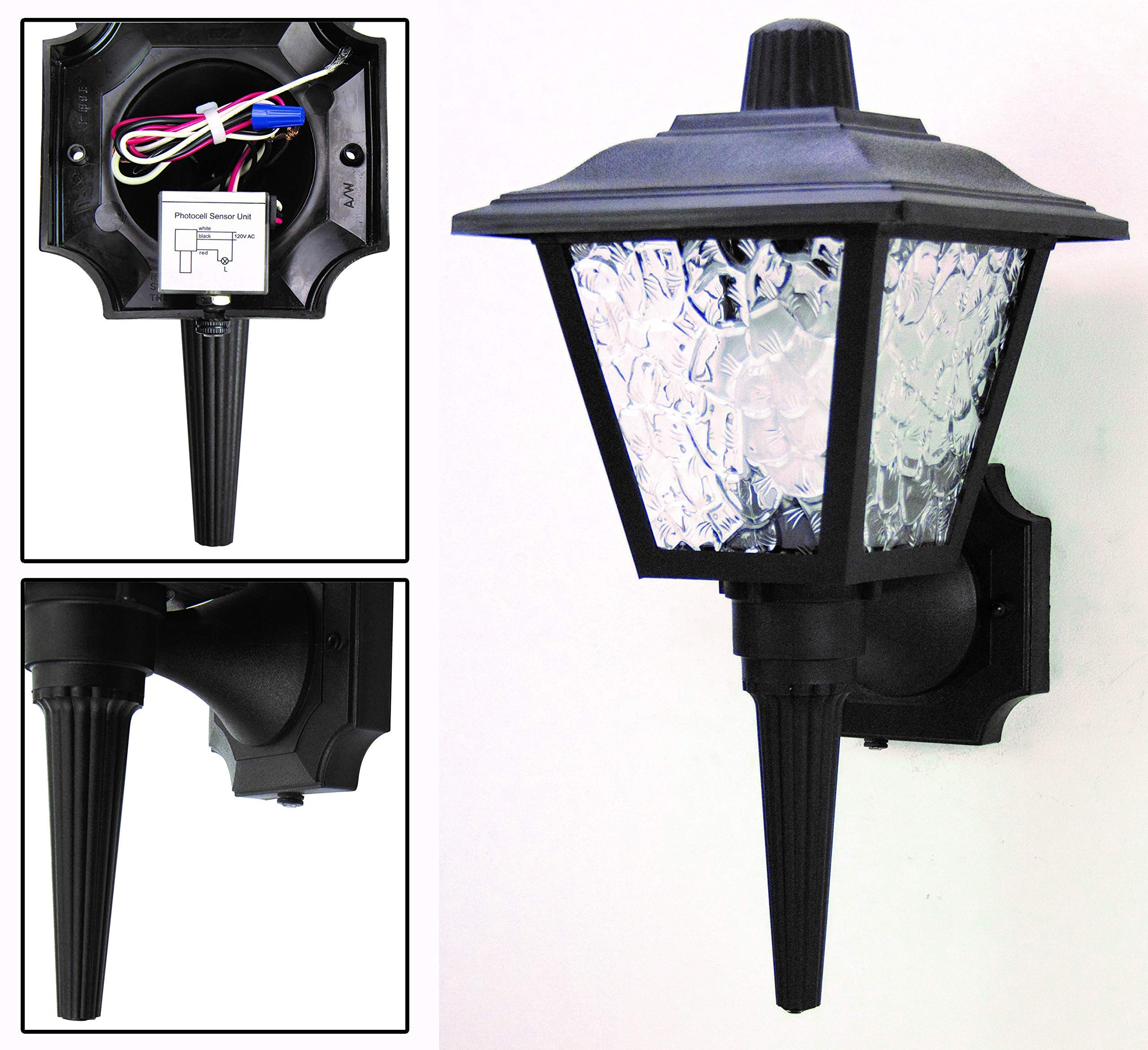 Solus PC-08-KIT Dusk to Dawn Photocell Switch for Incandescent, Fluorescent & LED Lights, White, Single Pack, Optional Swivel Hood