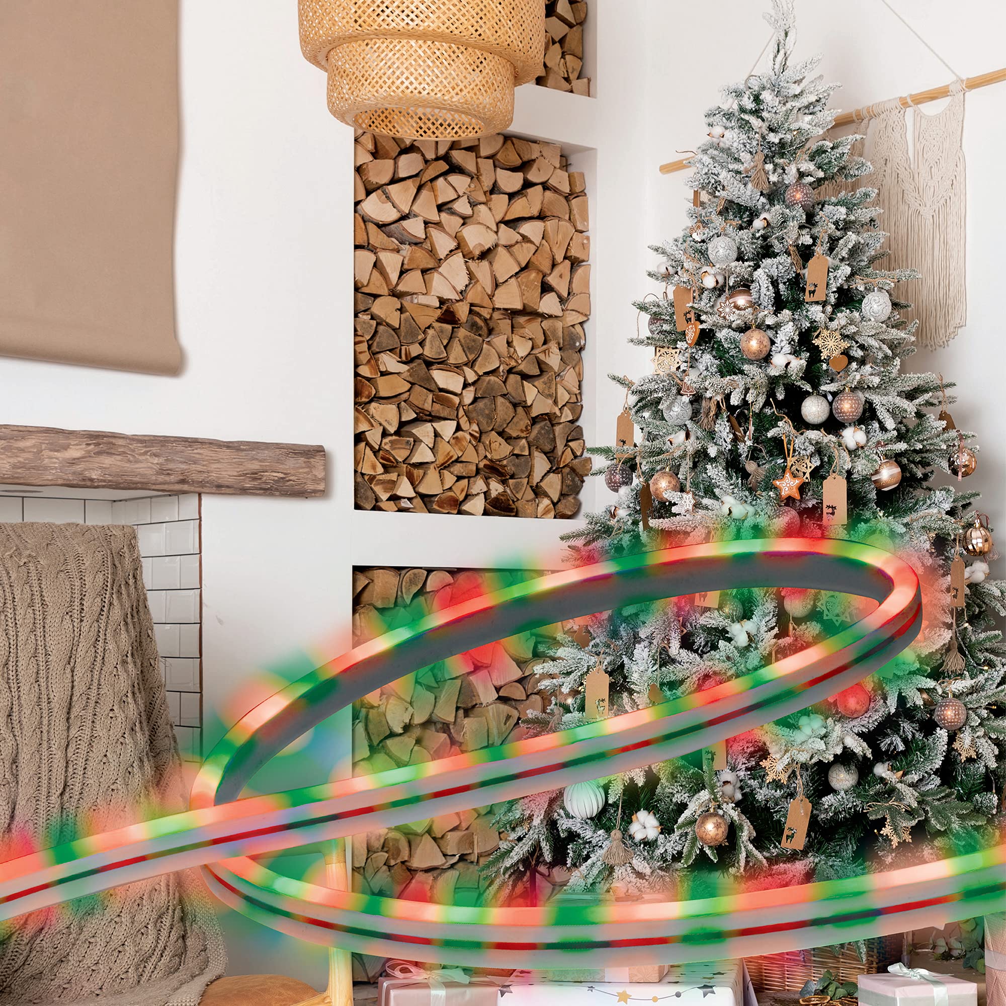 Xtreme Digital 6.5 Ft Multicolor Neon Led Strip - Easy Install, Durable Plastic Material