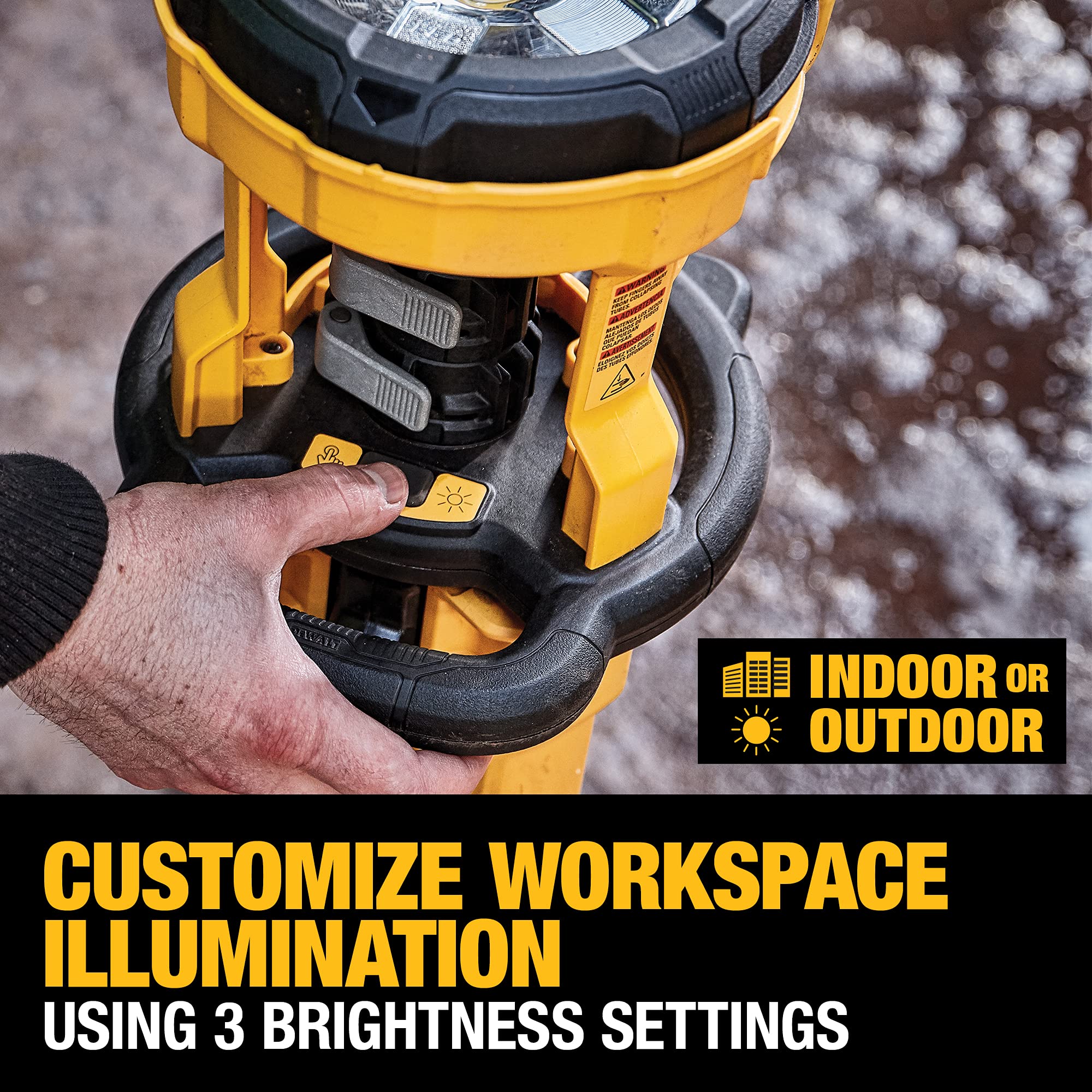 DEWALT 20V MAX Cordless LED Work Light with Tripod, Battery & Charger, Model DCL079R1, Multicolor, One Size