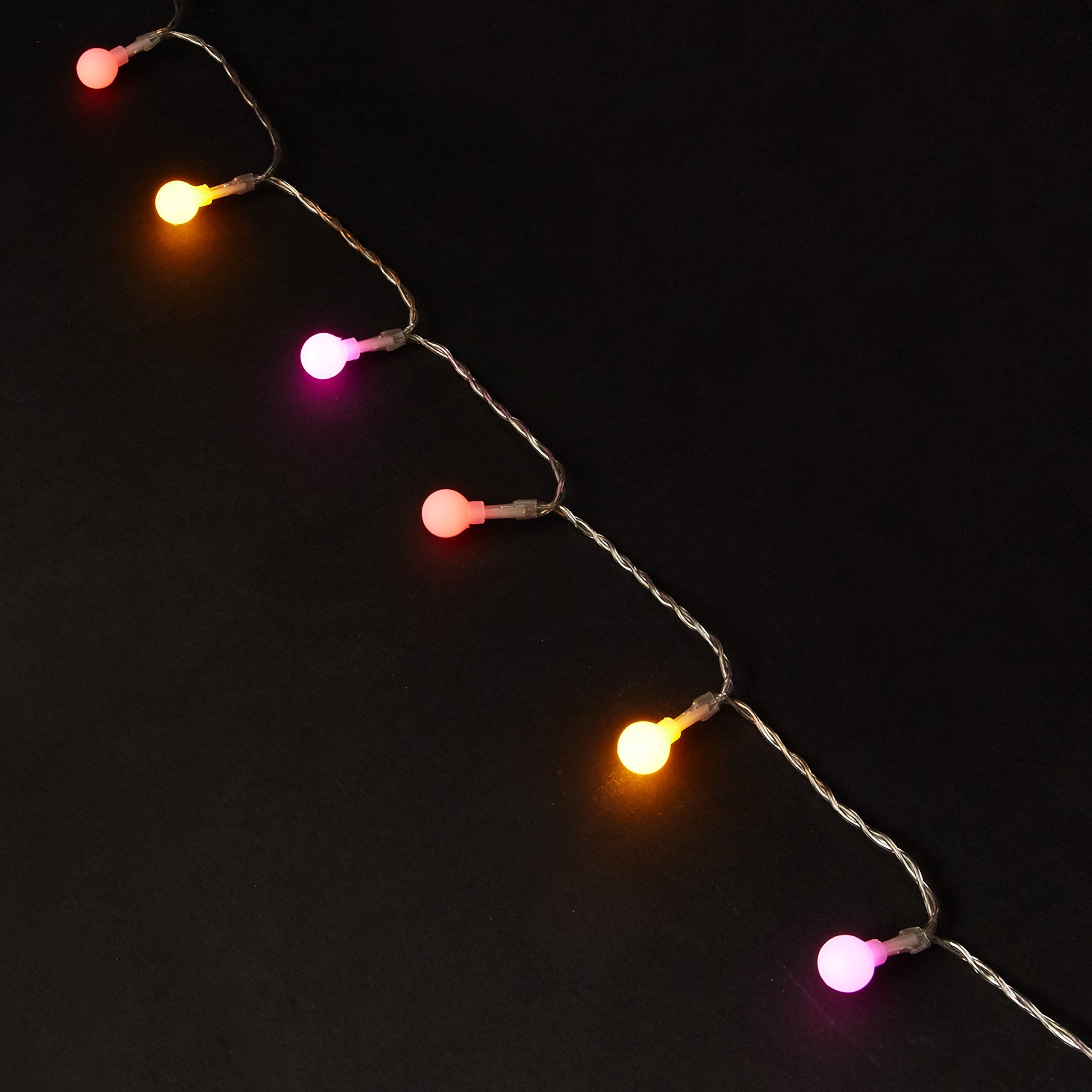 Kikkerland String Lights Pink Multicolor Pop