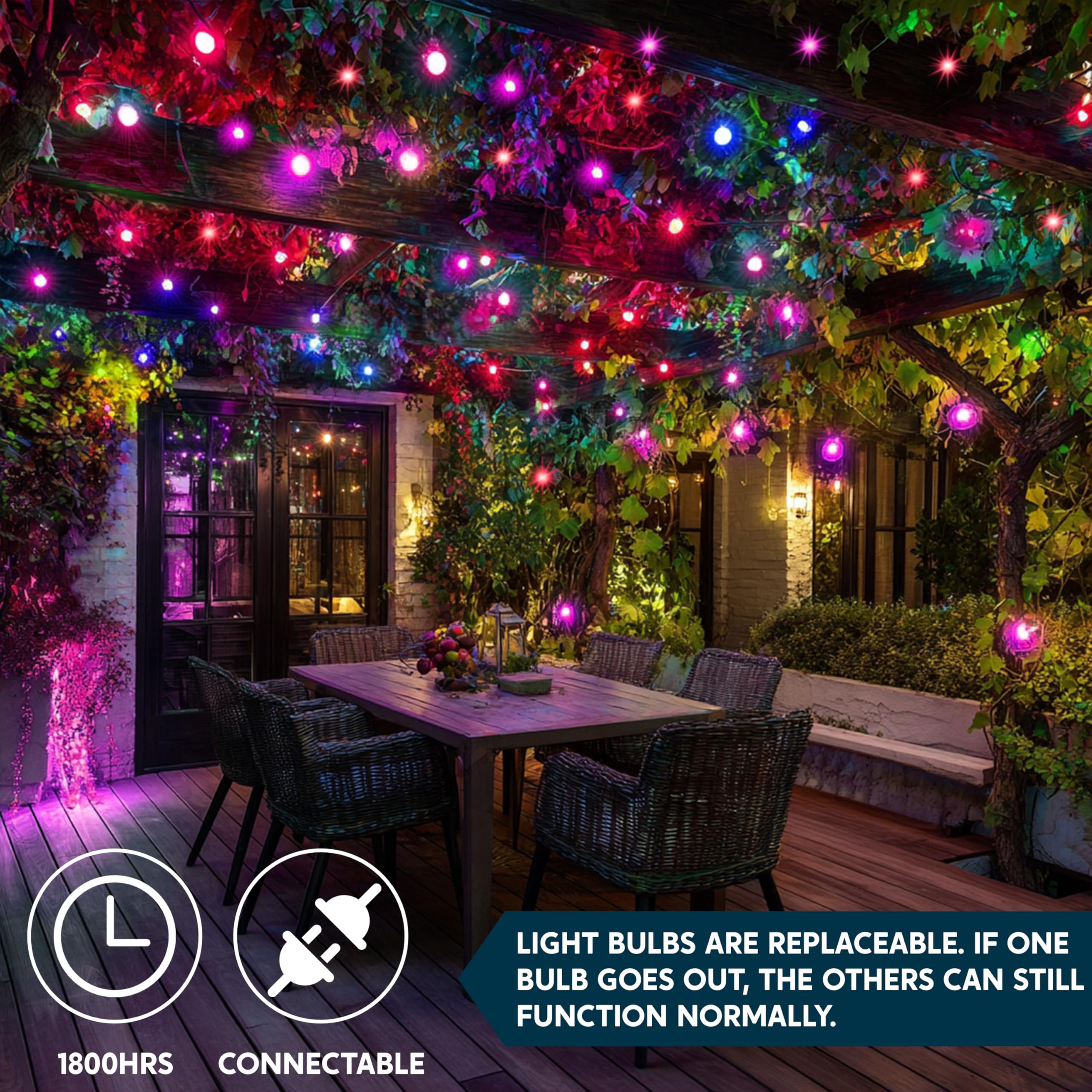 Joiedomi Pink Christmas String Lights 200(2X100) 42.8Ft Valentines Day Fairy Tree Lights Plug In For Indoor Outdoor Xmas Valentines Decor Patio Holiday Theme Party Yard House Green Wire