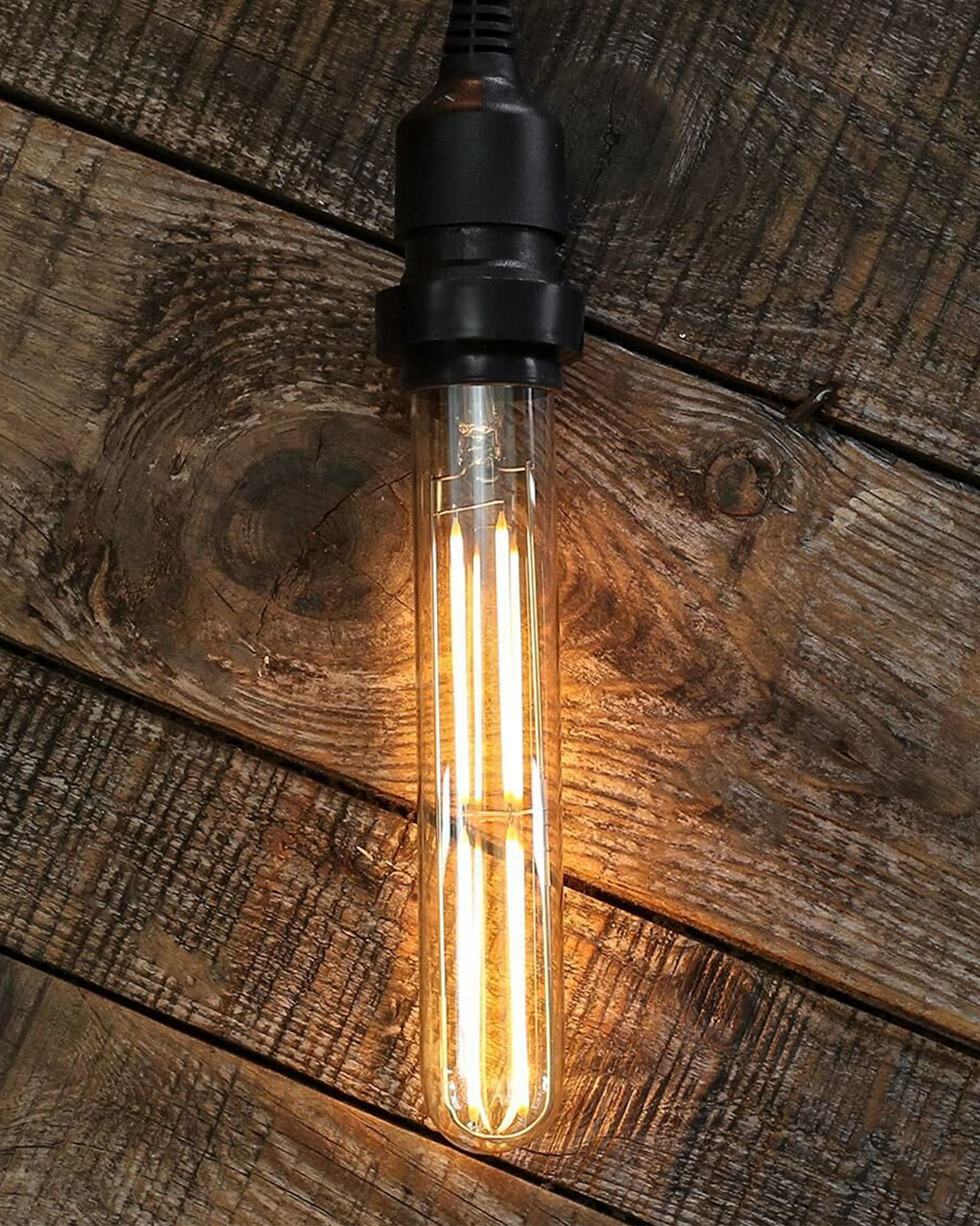 Hunanaote 6W Dimmable T10 Led Bulb, 2700K Warm White, E26 Base,