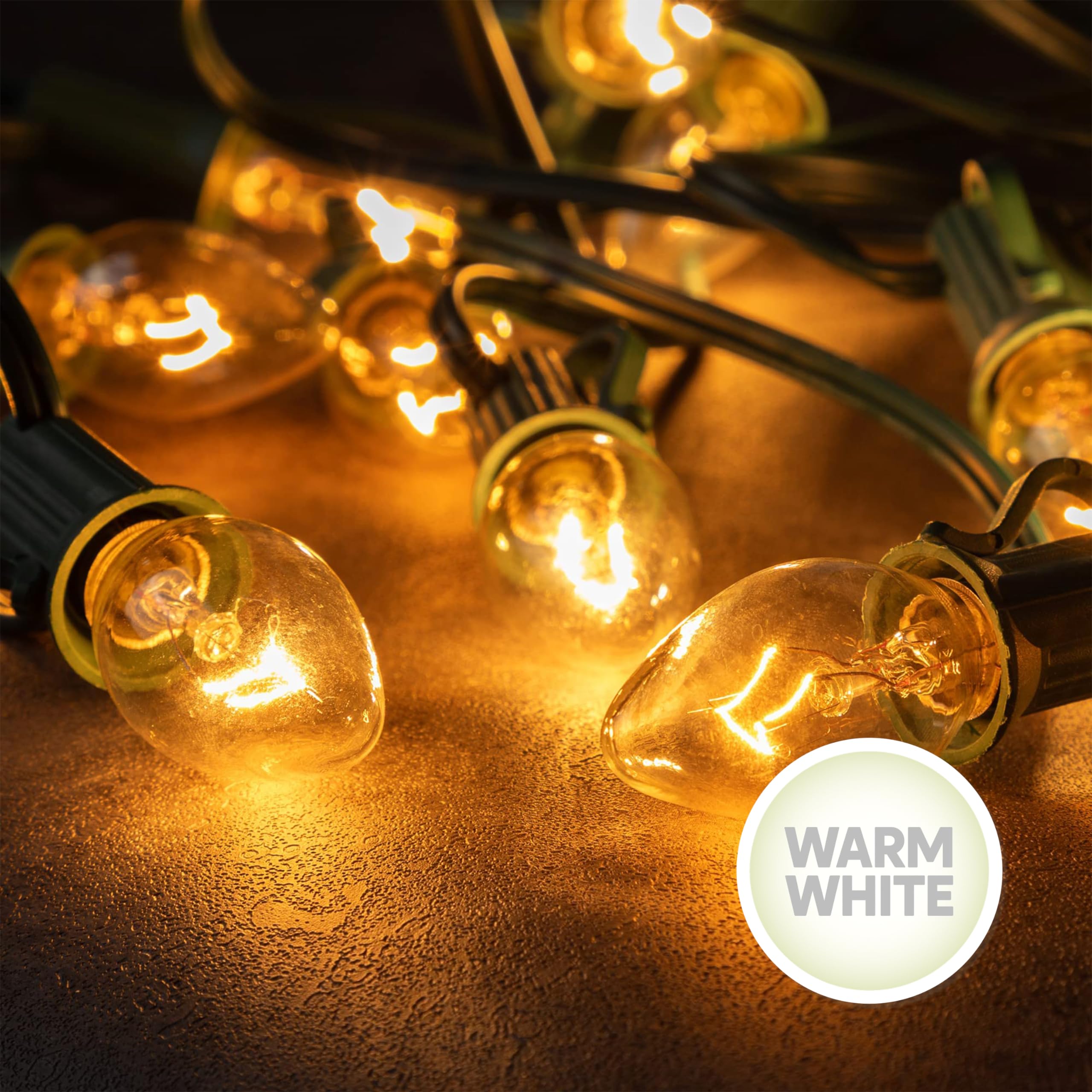 Joiedomi 25 Pack C7 Bulb  Replacement Light Bulbs For Christmas Outdoor  Indoor  Lawn  Tree  Panel Decor  E12 Candelabra Base  Longer Life 120 Volt  6W