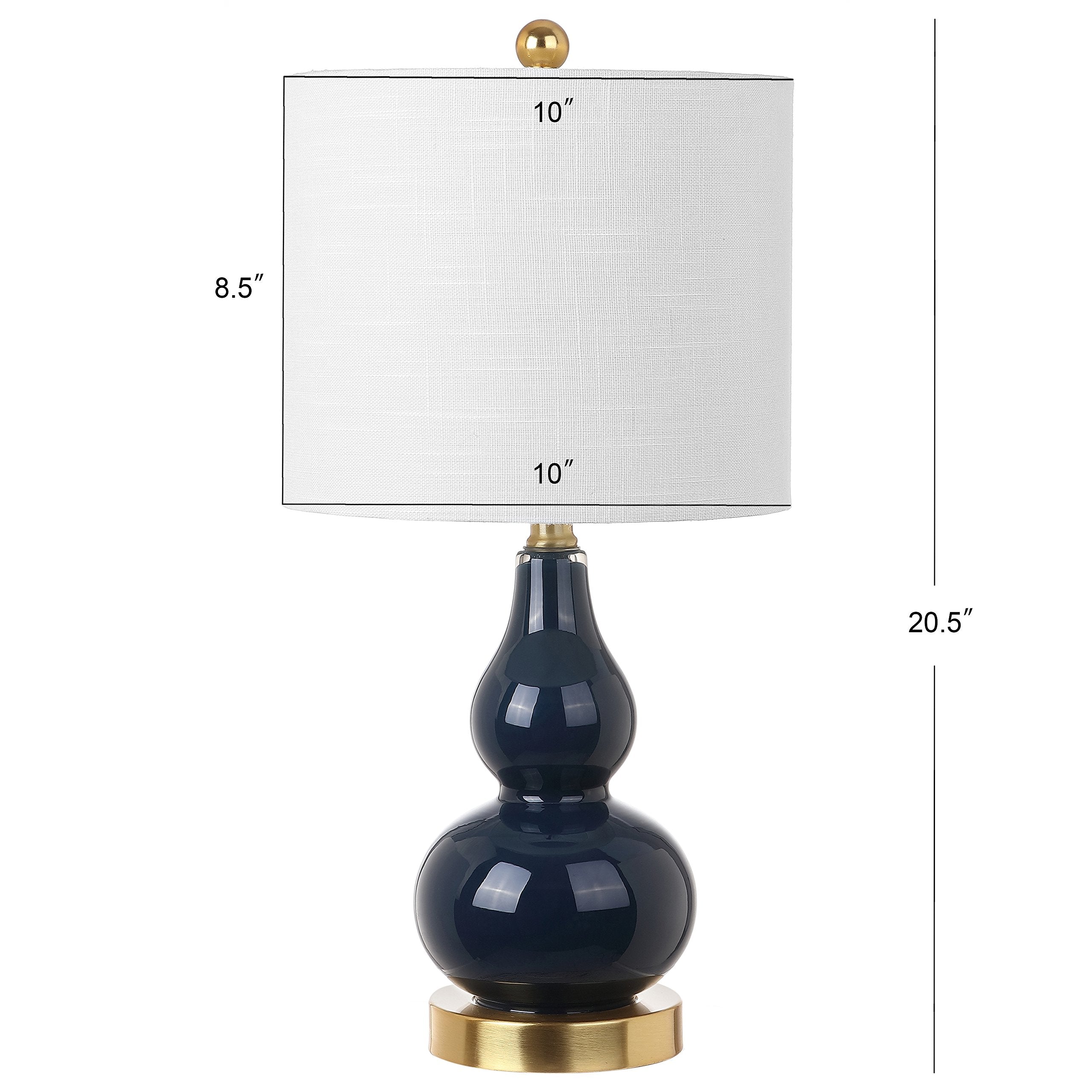 Jonathan Y Jyl1028F Anya 20.5'' Mini Glass Led Table Lamp, Transitional, Glam, Midcentury, Modern, Elegant, Office, Living Room,