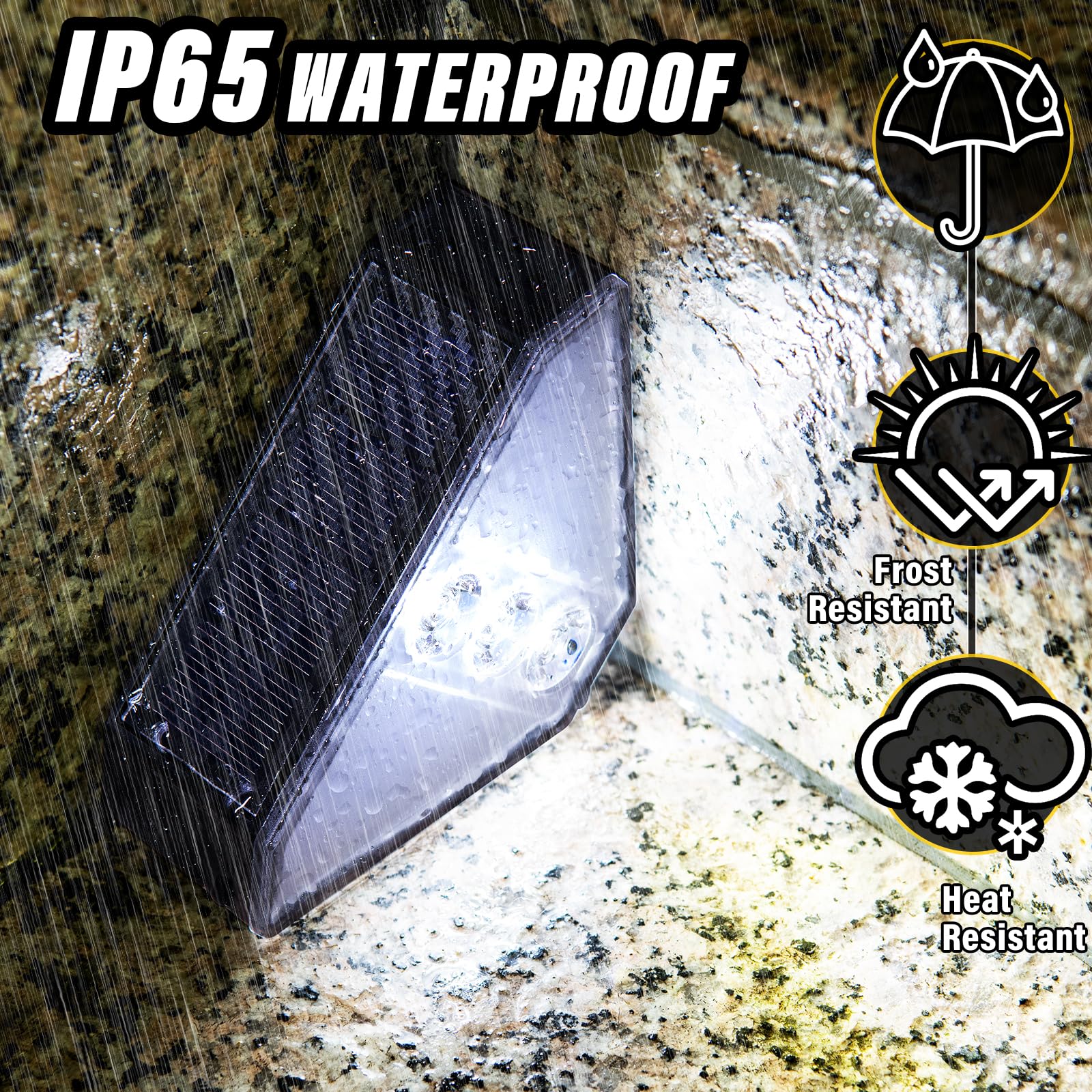 Roshwey Solar Step Lights For Outside  10 Pack Solar Stair Lights Outdoor Waterproof  Triangle Deck Step Lights Solar Powered  Outdoor Decor Lighting For Front Porch  Backyard  Patio  Cool White