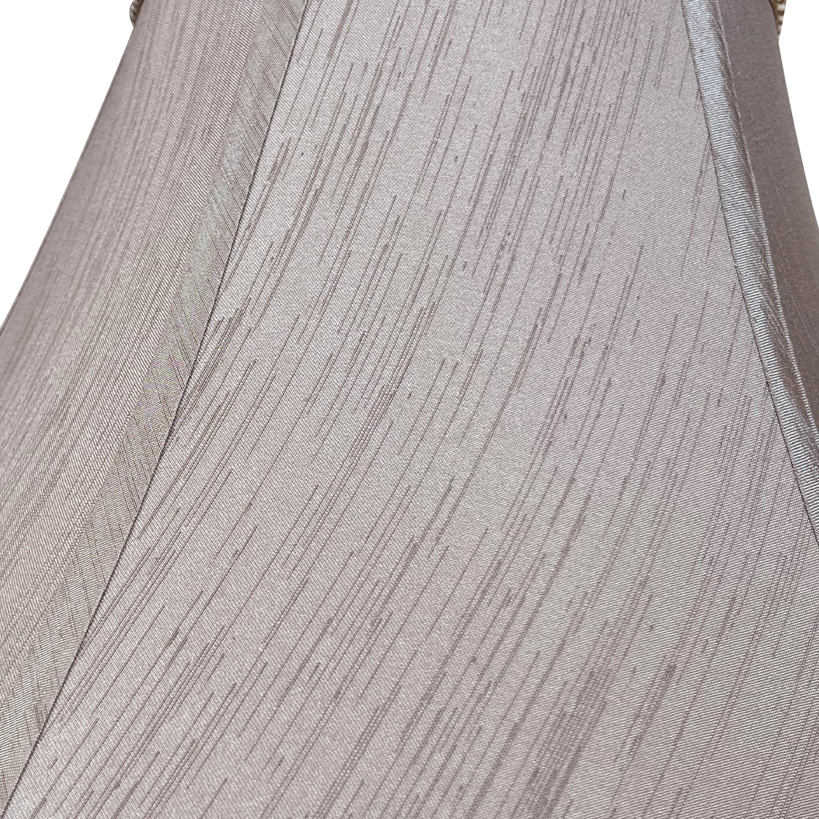 TOOTOO STAR Large Drum Lamp Shade, 12x16x11in, Brown Linen Fabric, Model SX0215CF