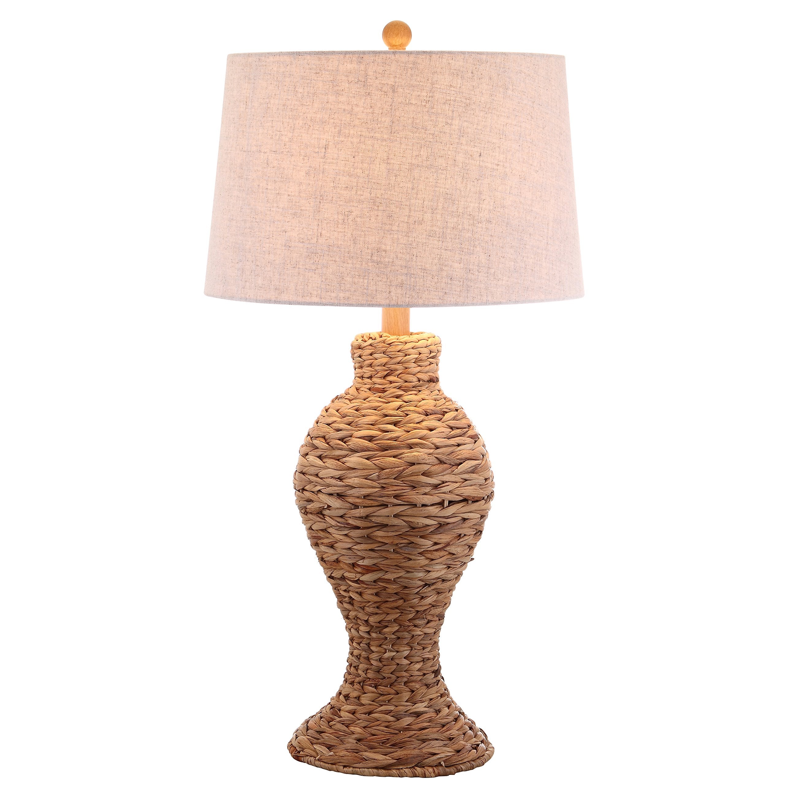 JONATHAN Y JYL1015A Elicia 31'' Seagrass Weave LED Table Lamp Coastal Cottage Bedside Desk Nightstand Lamp for Bedroom Living Ro